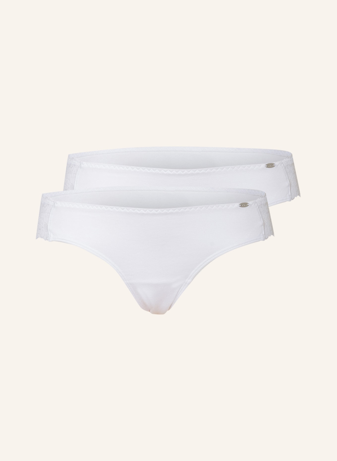 Skiny 2 pack of briefs COTTON LACE, Color: WHITE (Image 1)