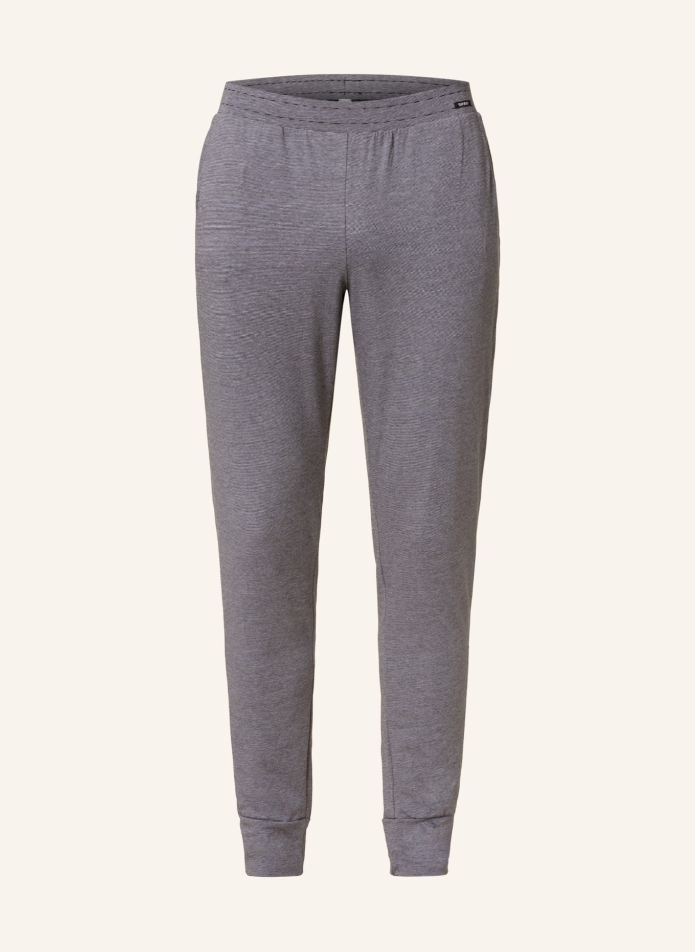 Skiny Lounge pants EVERY NIGHT IN MIX & MATCH, Color: BLACK/ LIGHT GRAY (Image 1)
