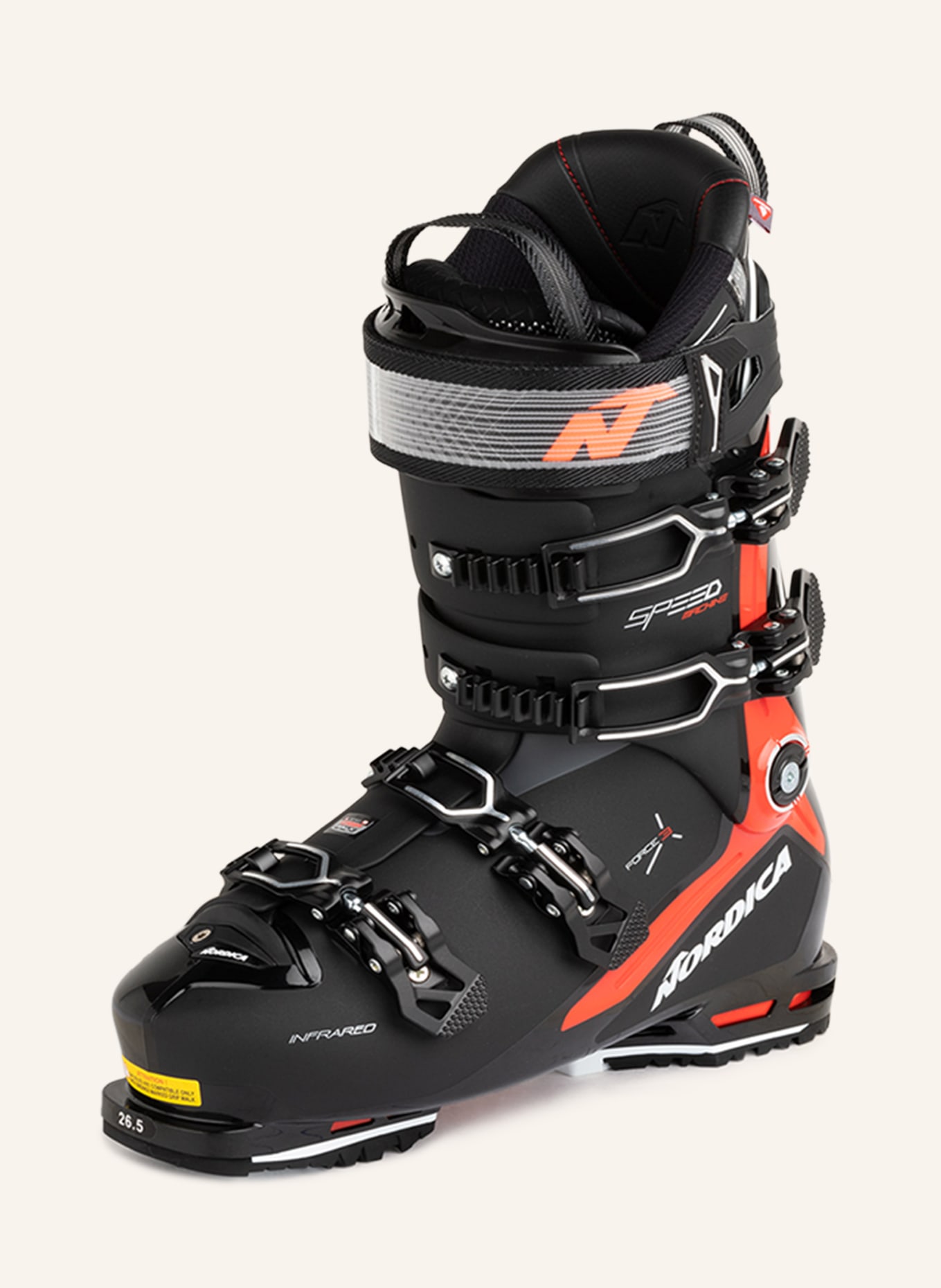 NORDICA Ski boots SPEED MACHINE 3 130 GW, Color: BLACK/ RED/ DARK GRAY (Image 1)