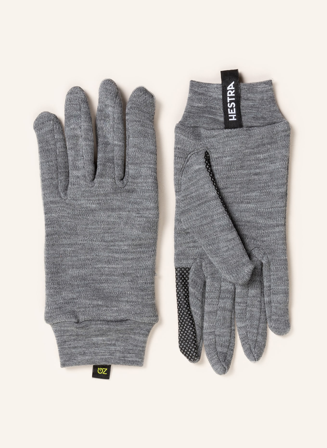 HESTRA Multisport gloves MERINO TOUCH POINT made of merino wool, Color: GRAY (Image 1)