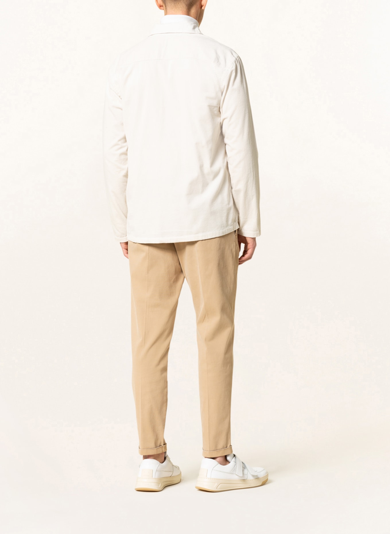 ETON Cord-Overshirt: CREME