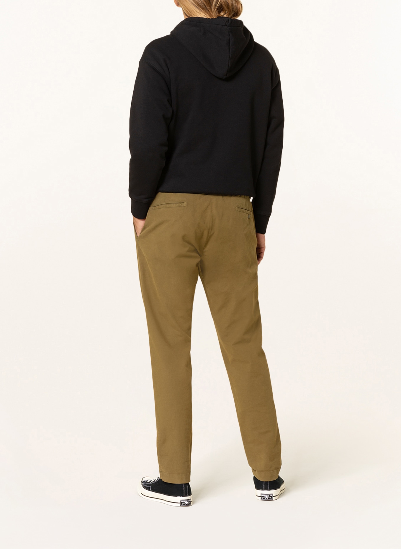 REPLAY Spodnie w stylu dresowym slim fit , Kolor: OLIWKOWY (Obrazek 3)