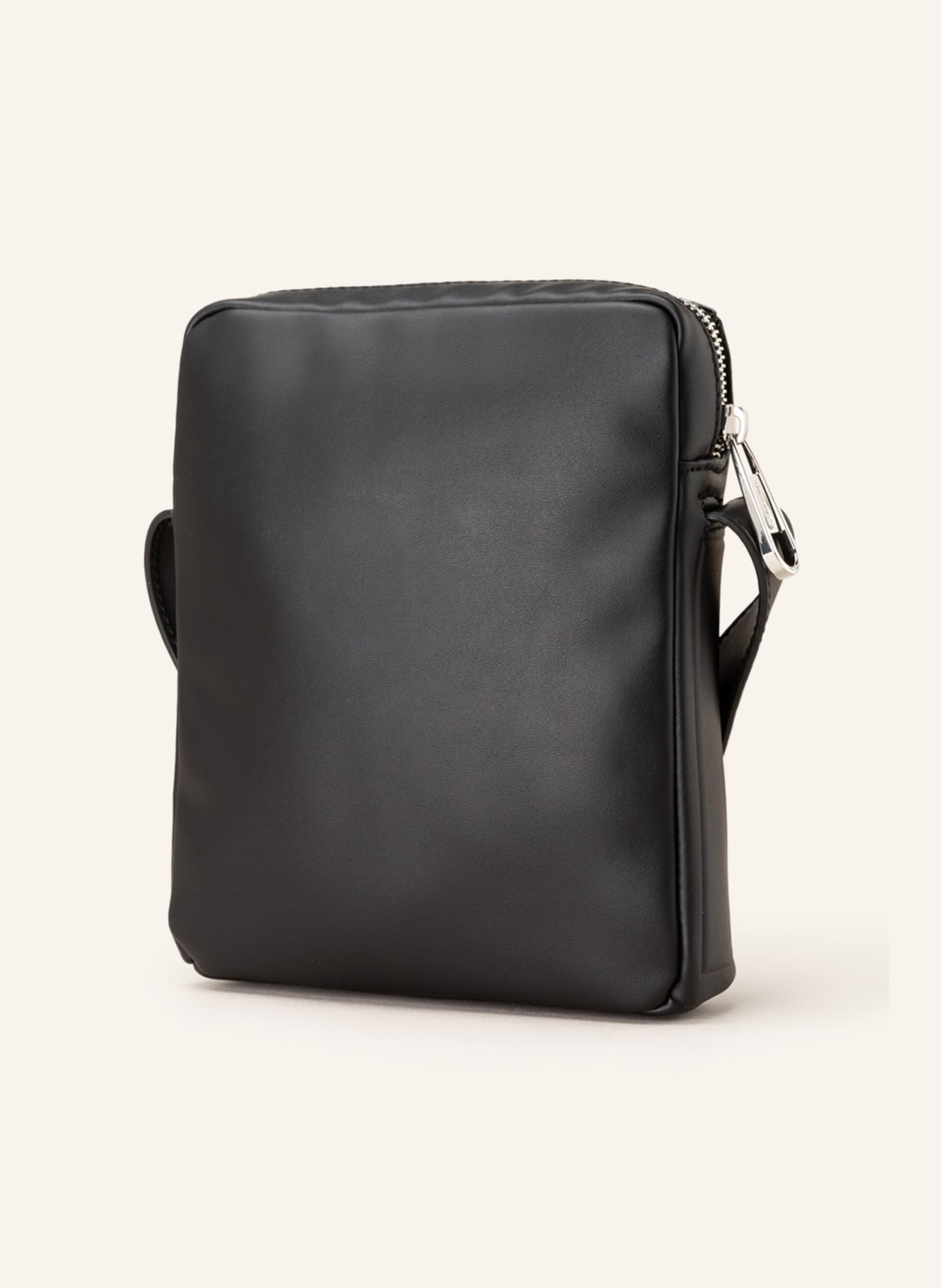 Calvin klein black online leather crossbody bag