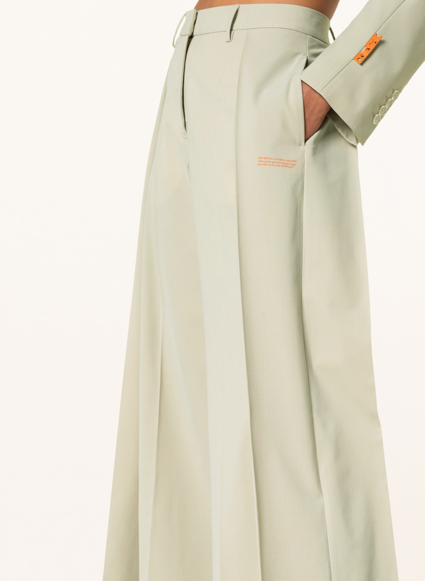 Off-White Spodnie Marlena, Kolor: JASNOZIELONY (Obrazek 5)