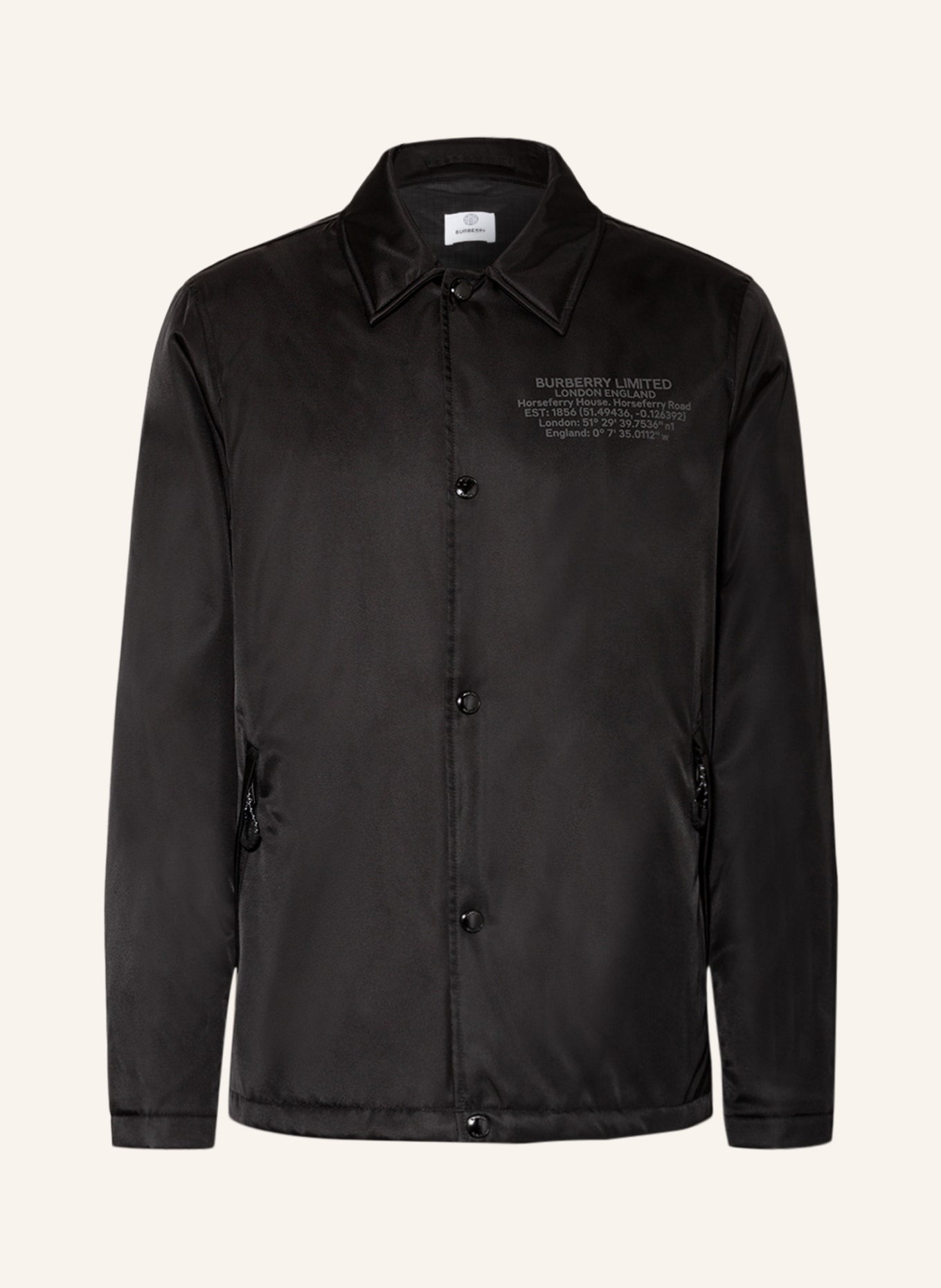 BURBERRY Jacket EASTHORPE, Color: BLACK (Image 1)