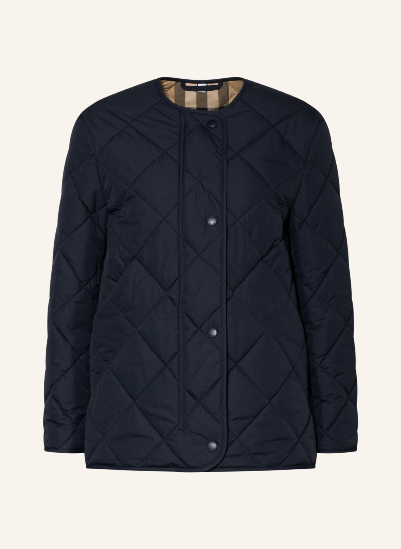 Burberry quilted jacket blue clearance