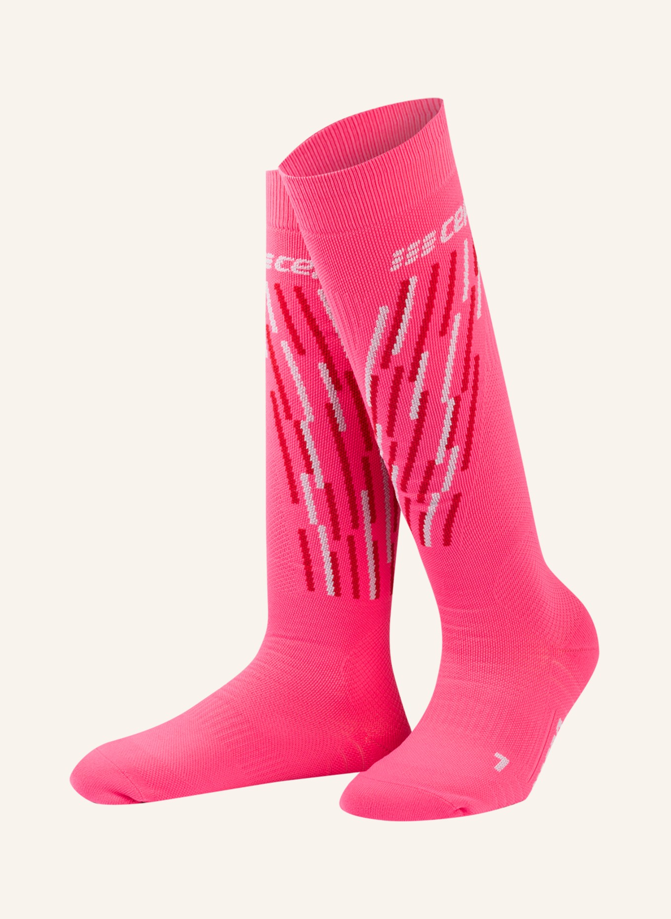 cep Lyžařské ponožky THERMO COMPRESSION , Barva: pink/flash pink (Obrázek 1)