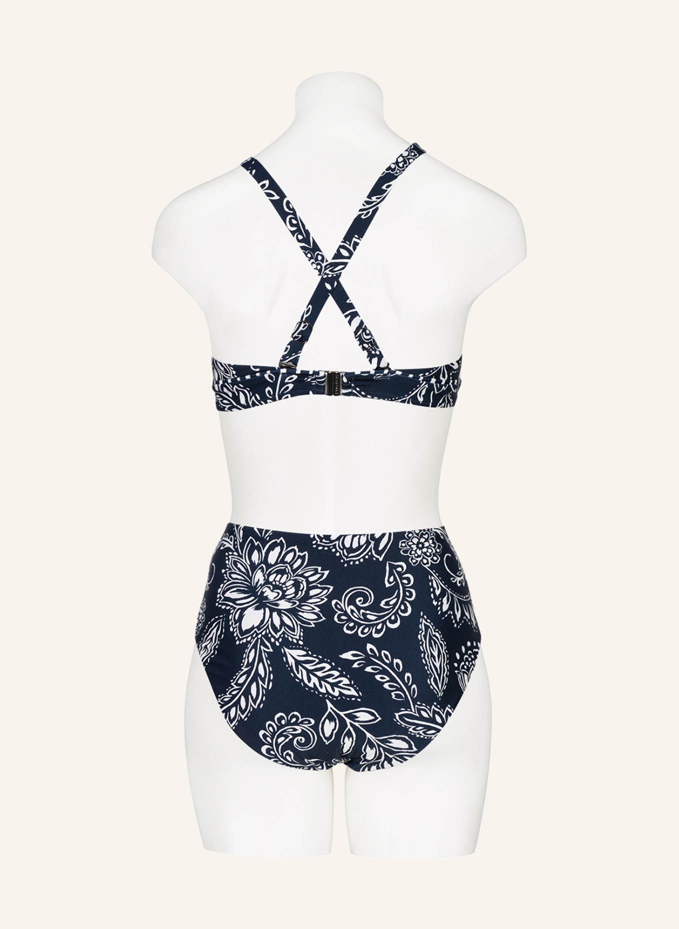 SEAFOLLY Bralette bikini top FOLKLORE, Color: DARK BLUE/ WHITE (Image 4)