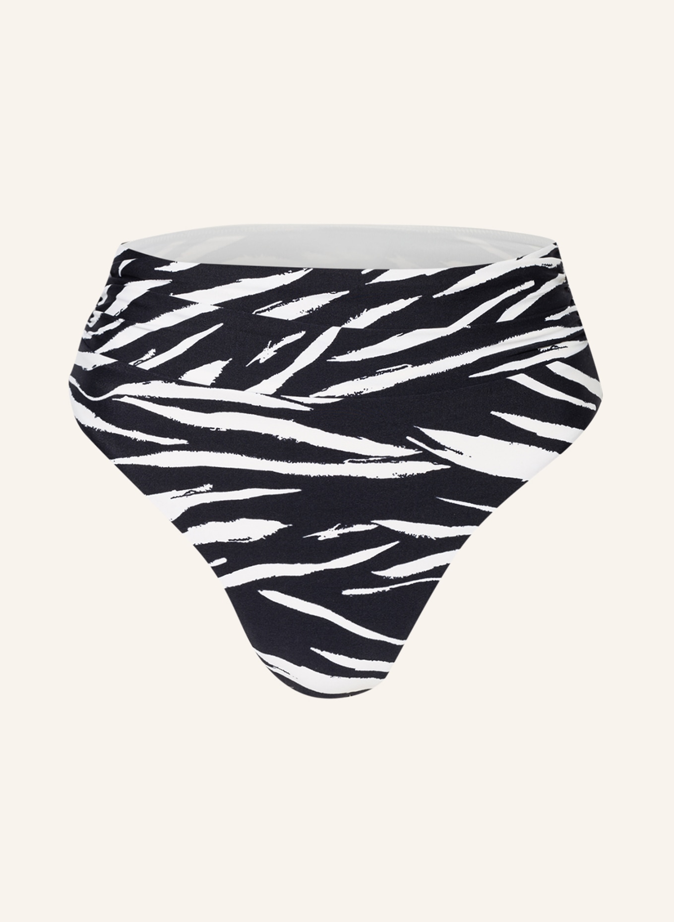 SEAFOLLY High waist bikini bottoms SKIN DEEP, Color: BLACK/ ECRU (Image 1)