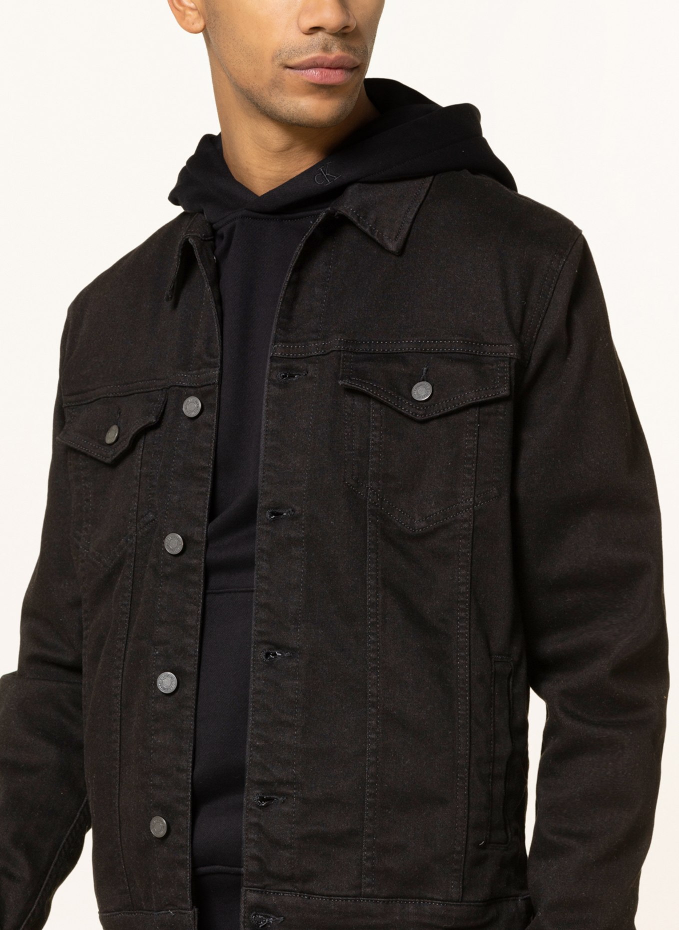7 for all mankind Denim jacket PERFECT JACKET, Color: BLACK (Image 4)