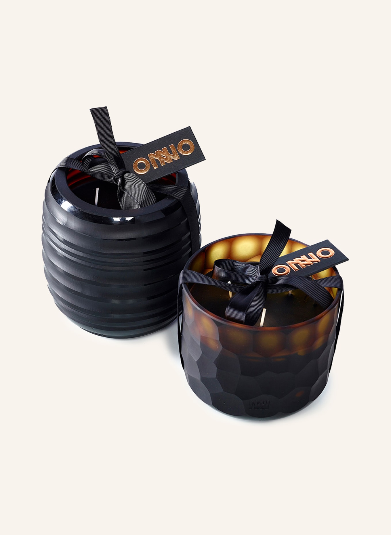ONNO Collection Scented candle CIRCLE S, Color: DARK BROWN (Image 2)