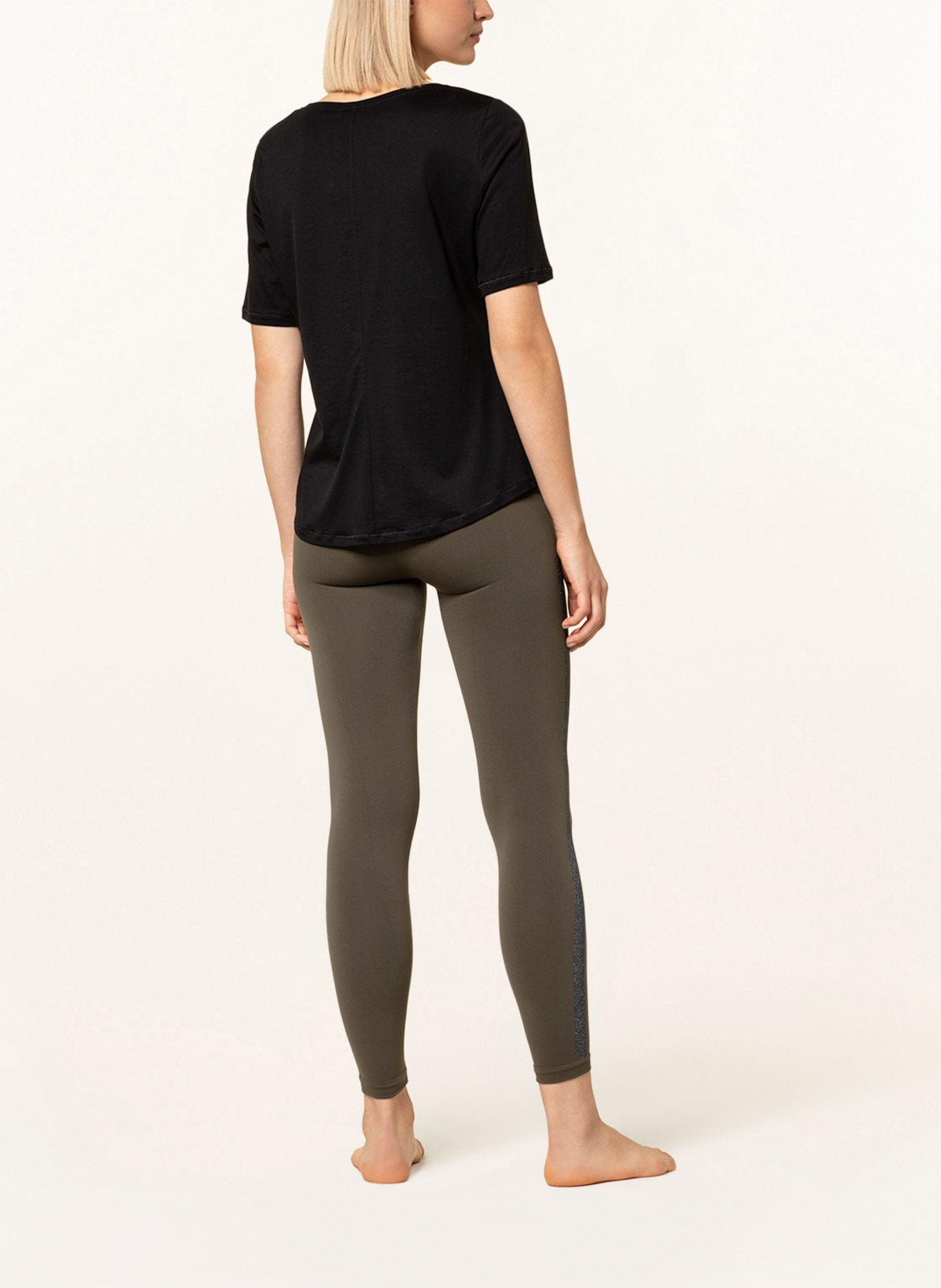 FALKE Leggings CLEAN INTENSITY: KHAKI