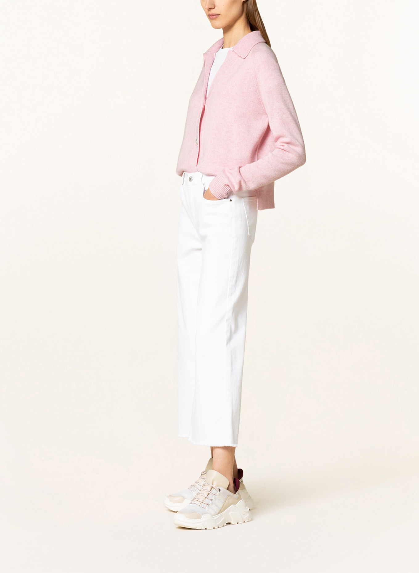darling harbour Culotte jeans, Color: WHITE (Image 4)