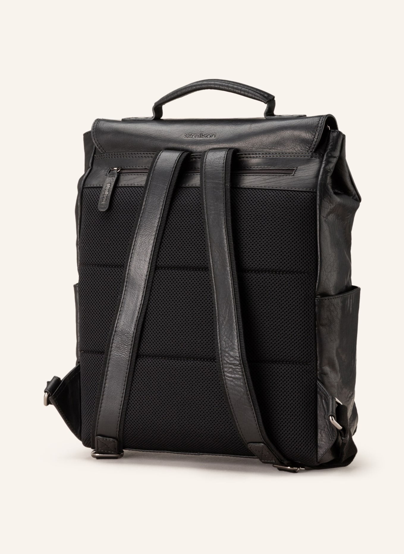 STRELLSON Plecak HYDE PARK z kieszenią na laptop 18 l, Kolor: CZARNY (Obrazek 2)