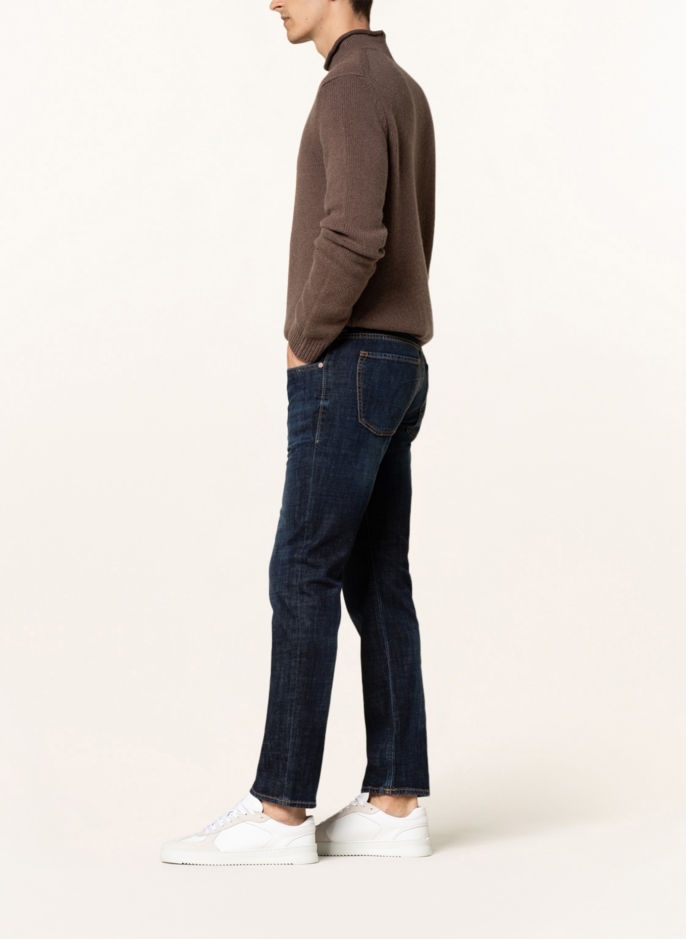 BALDESSARINI Jeans Regular Fit , Farbe: 6816 dark blue used buffies (Bild 4)