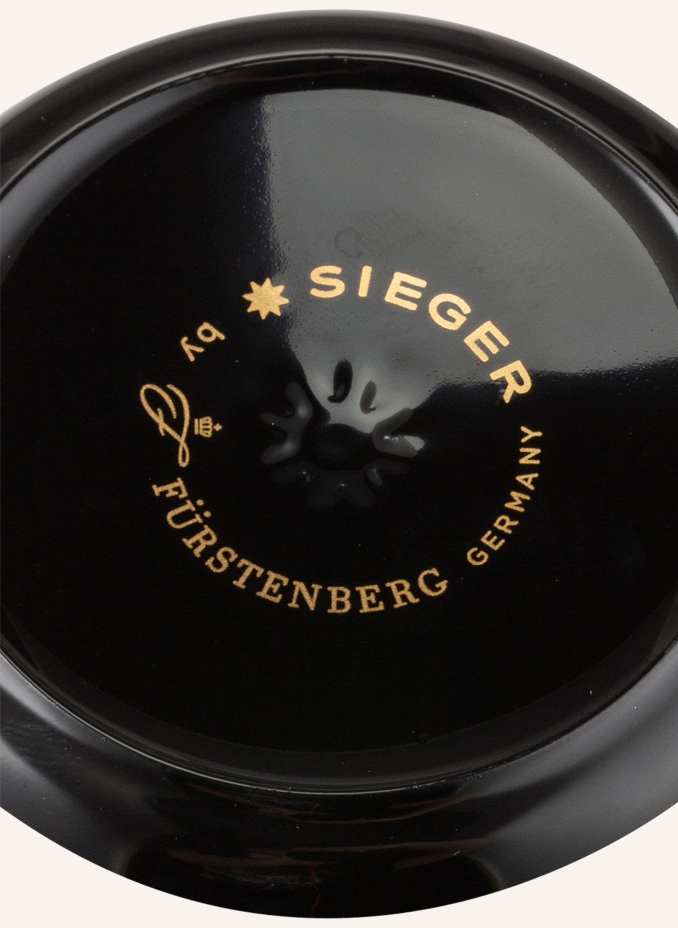 SIEGER by FÜRSTENBERG Kubek SIP OF GOLD: CZARNY / ZŁOTY