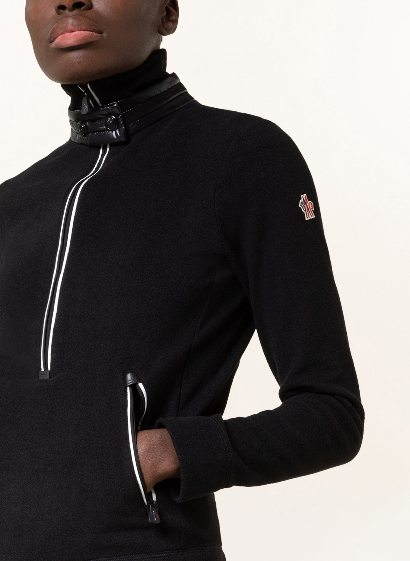 MONCLER GRENOBLE Fleece sweater, Color: BLACK (Image 4)