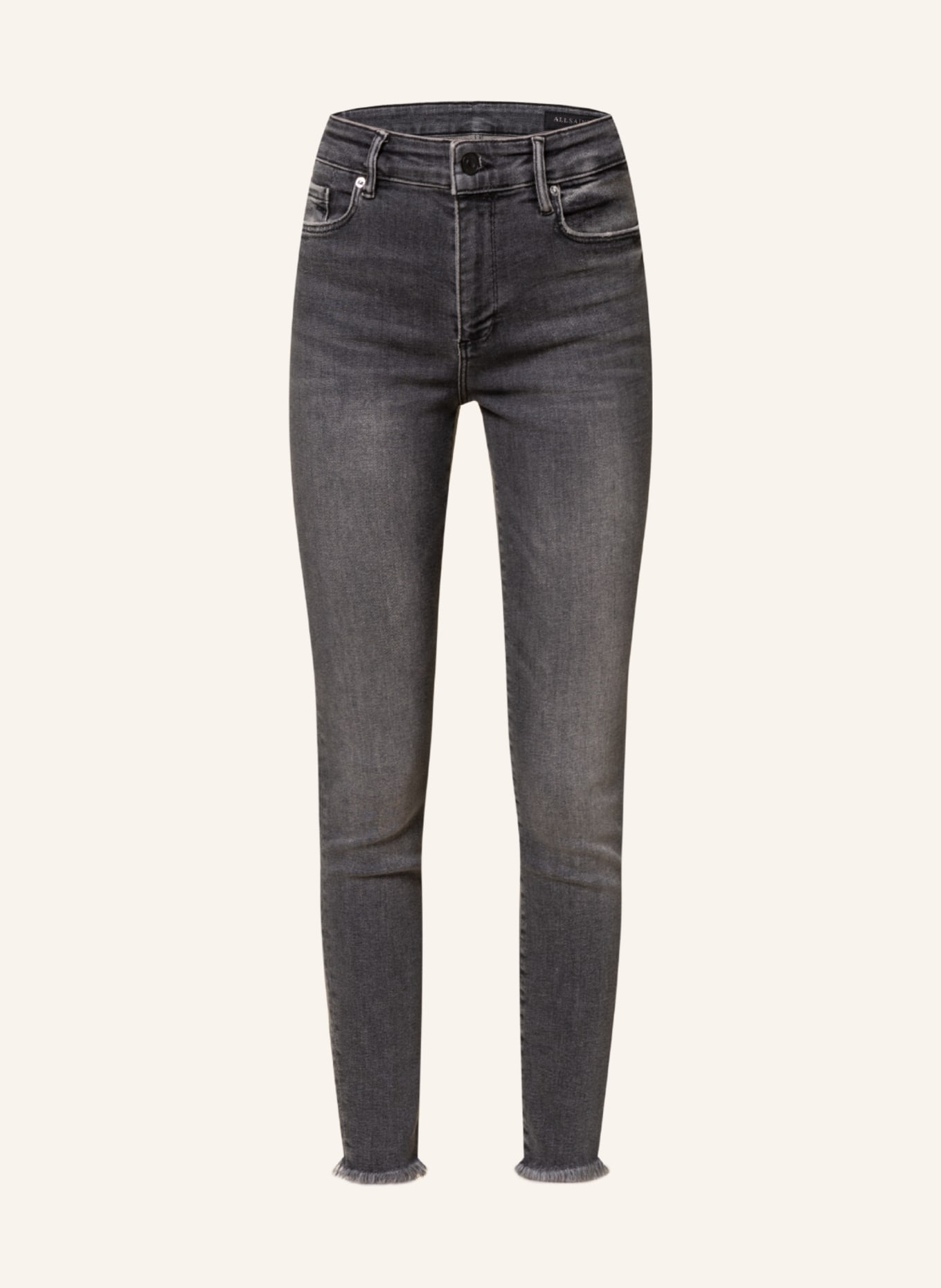 ALLSAINTS Skinny Jeans MILLER, Farbe: 162 Washed Black (Bild 1)