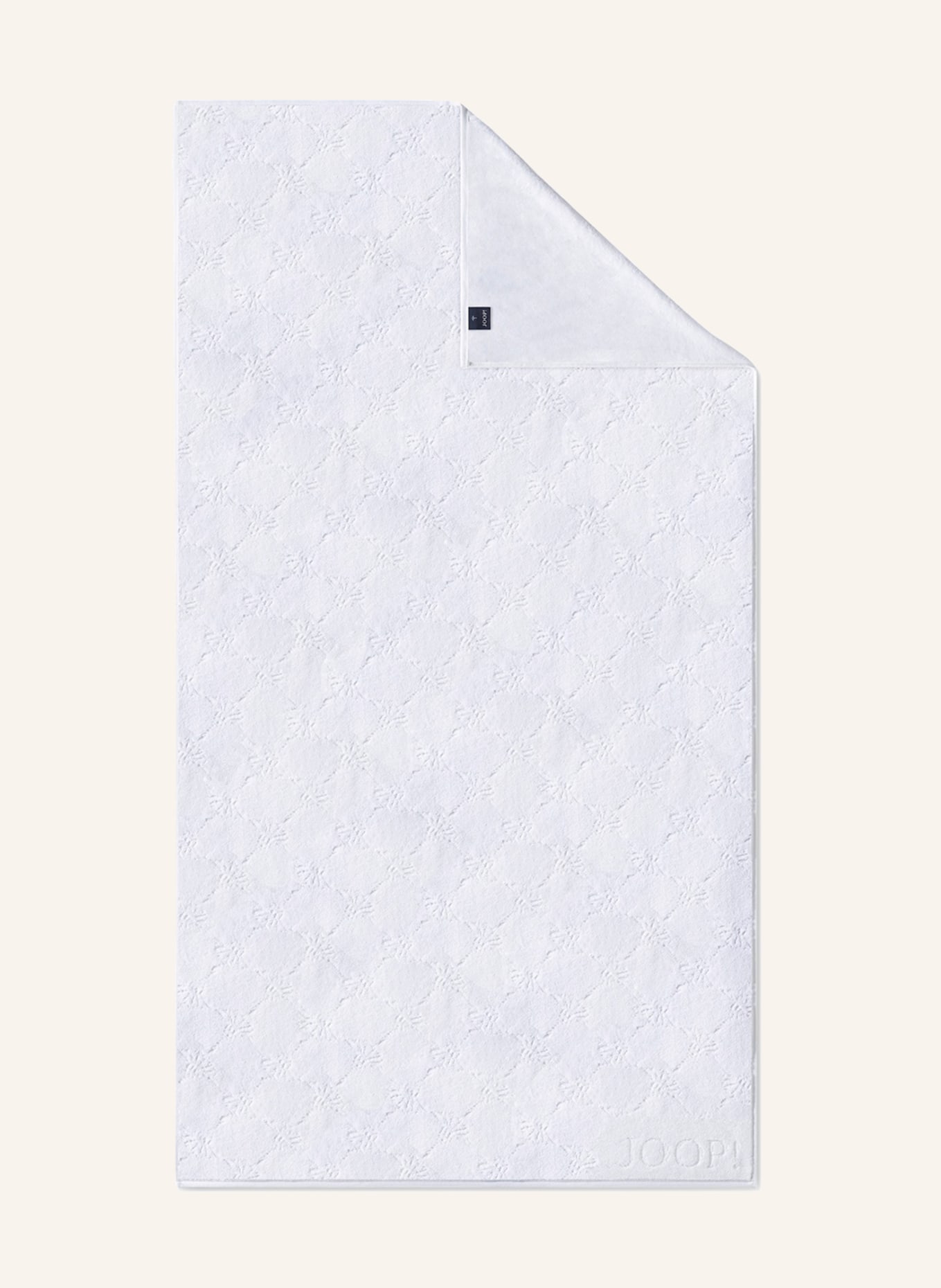 JOOP! Bath towel UNI CORNFLOWER, Color: WHITE (Image 2)