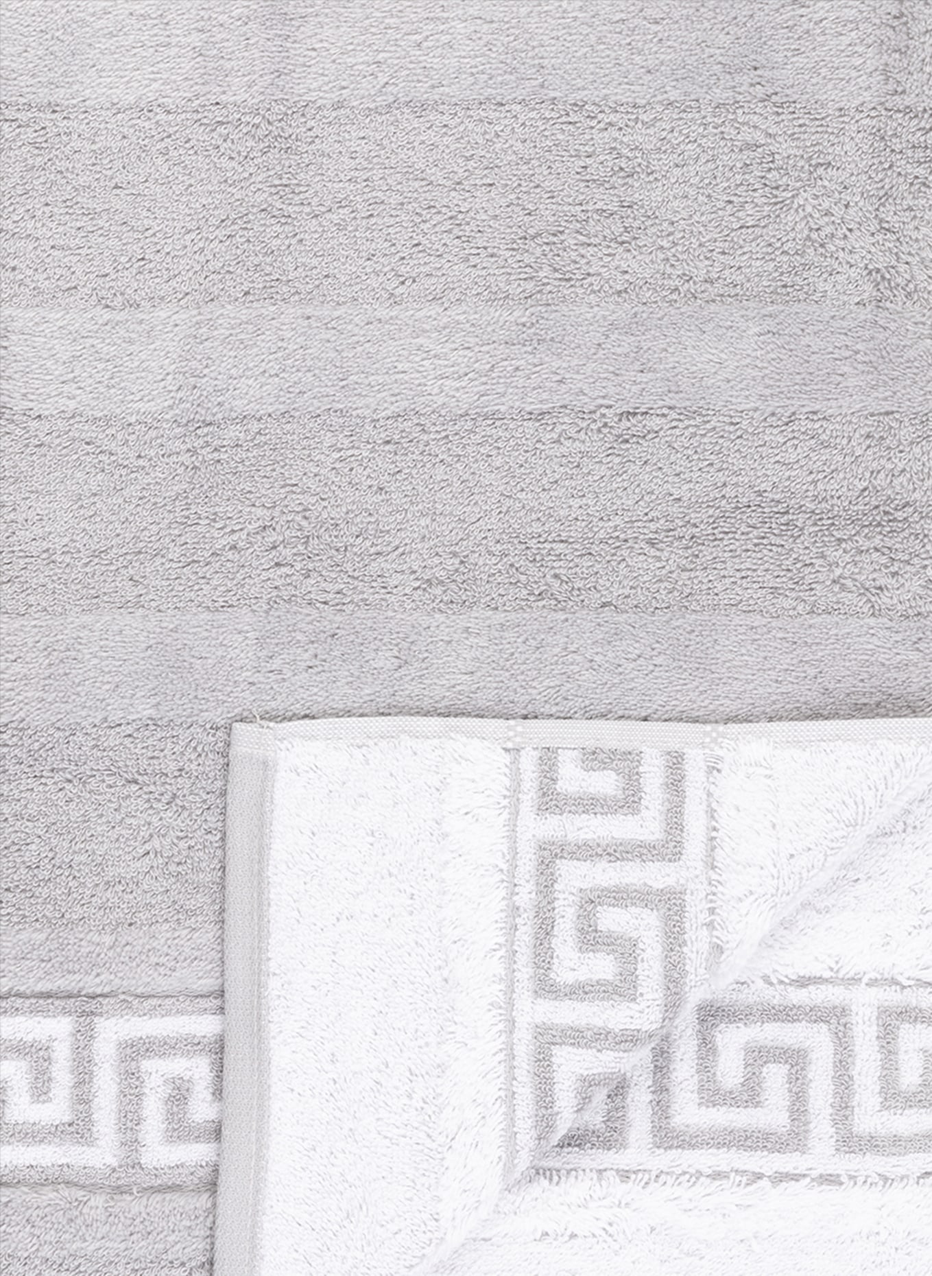 Cawö Ręcznik NOBLESSE DUO: JASNOCZARY / BIAŁY