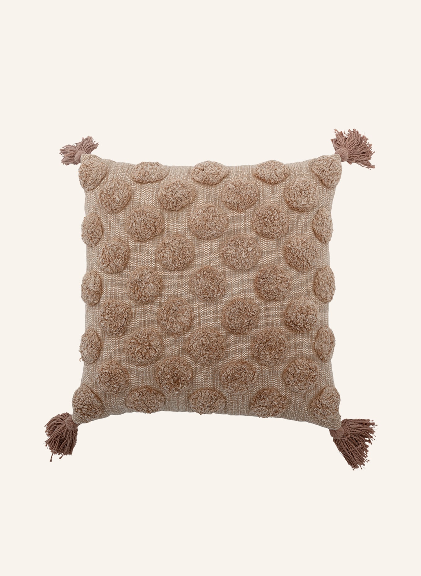 Bloomingville Decorative cushion BINETTE , Color: BEIGE/ BROWN (Image 1)