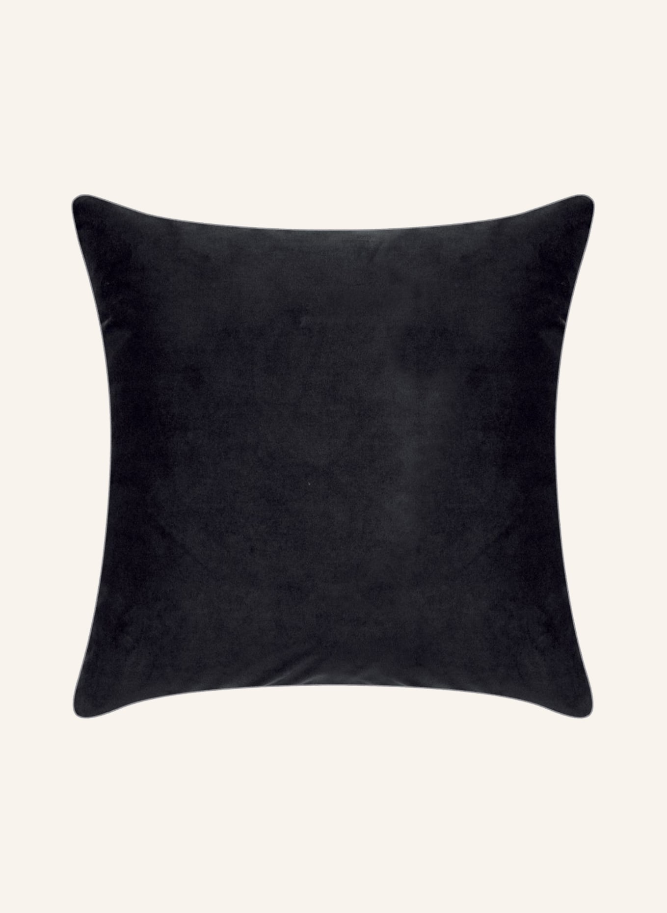 PAD Samt-Dekokissenhülle ELEGANCE: SCHWARZ
