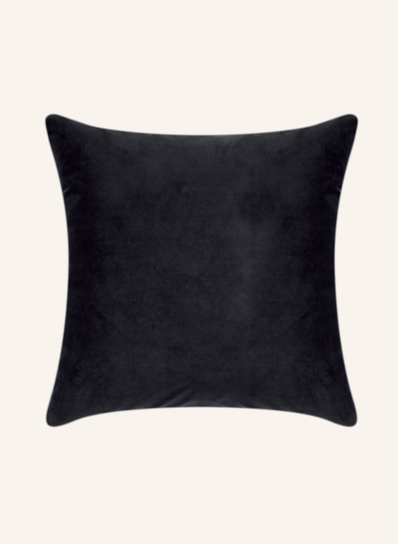PAD Samt-Dekokissenhülle ELEGANCE: SCHWARZ