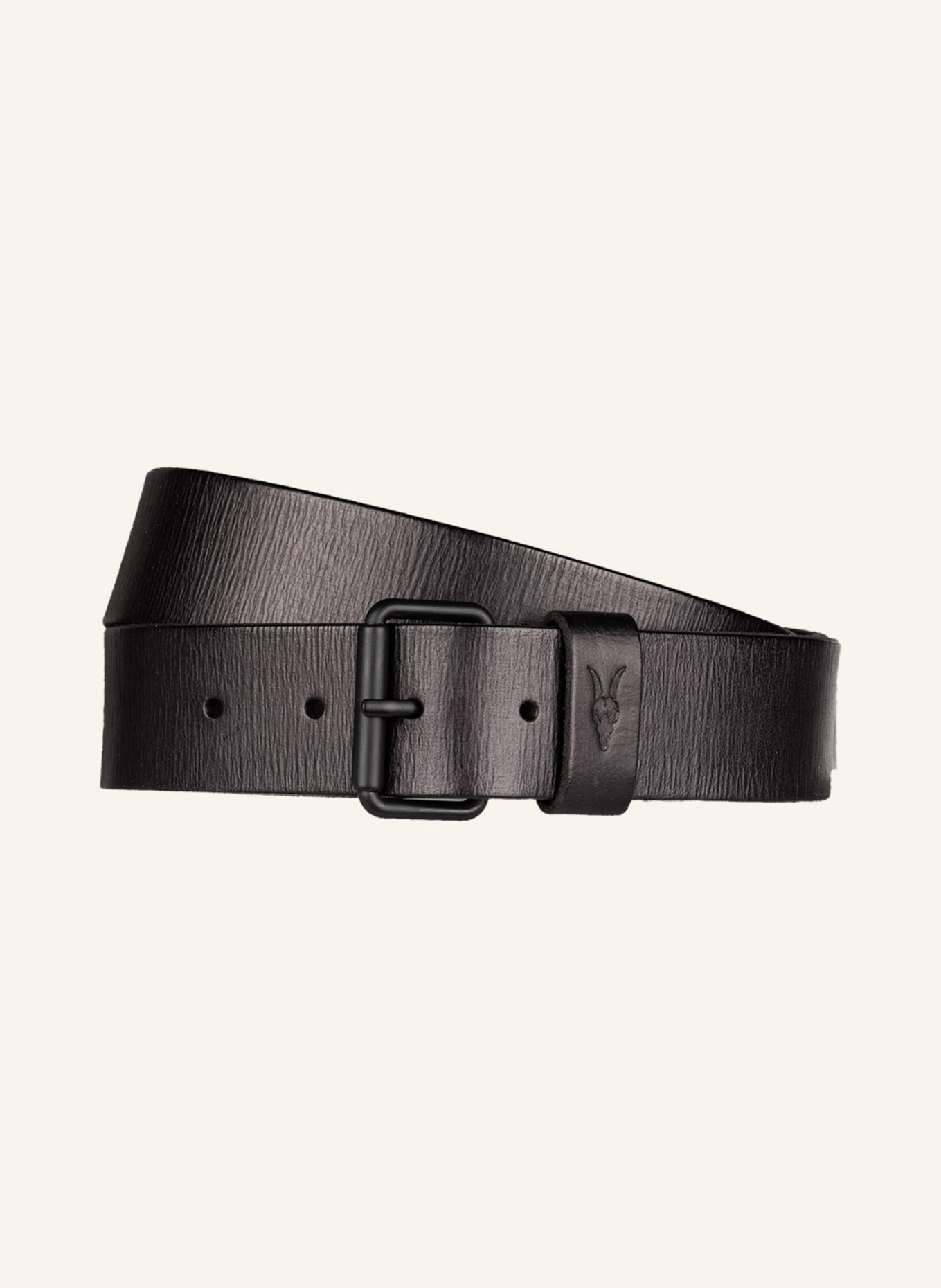 ALLSAINTS Leather belt DUNSTON, Color: BLACK (Image 1)