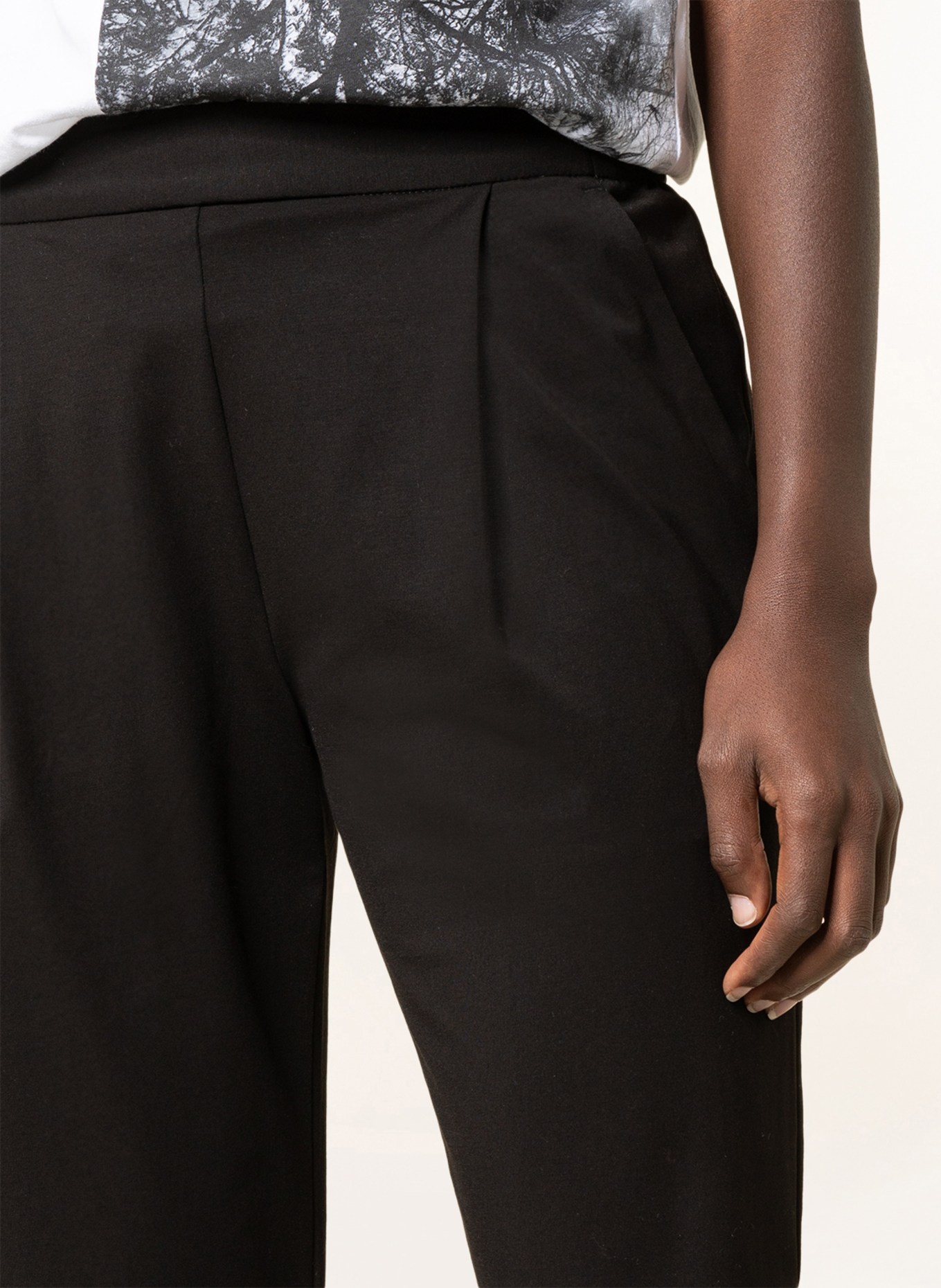 ALLSAINTS 7/8 trousers ALEIDA made of jersey, Color: BLACK (Image 6)