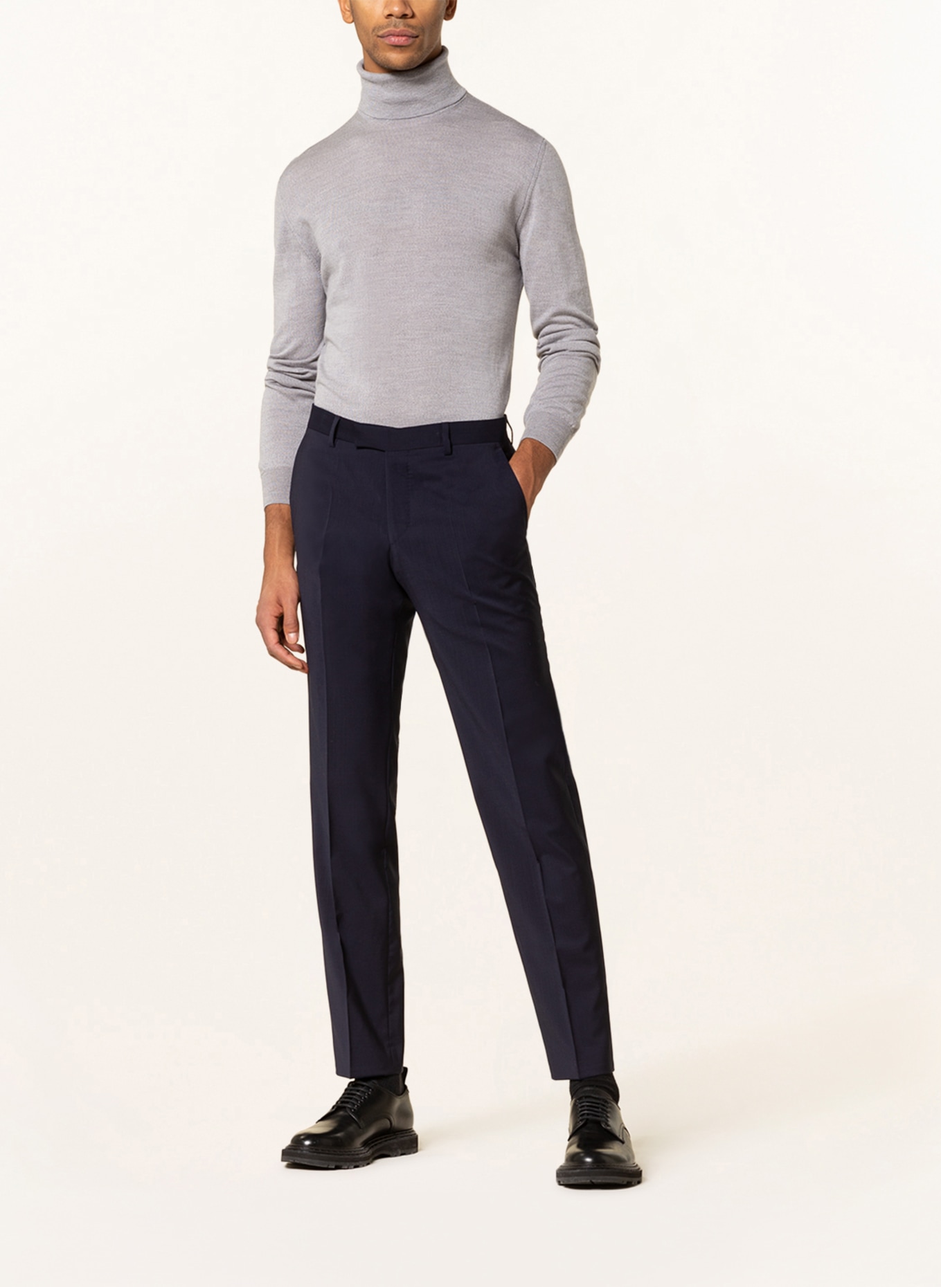 BALDESSARINI Spodnie garniturowe slim fit, Kolor: 6300 NIGHT SKY (Obrazek 3)