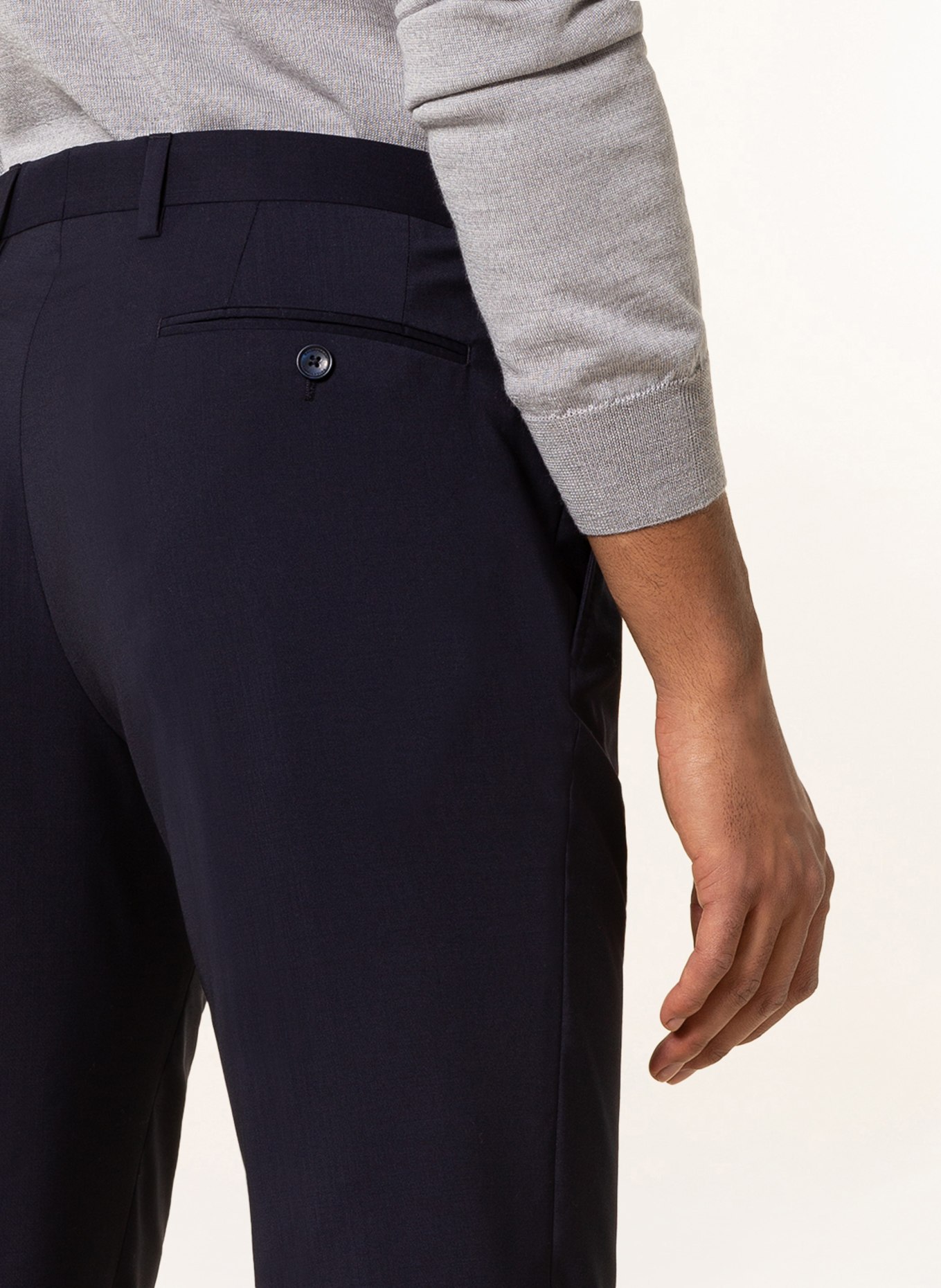 BALDESSARINI Spodnie garniturowe slim fit, Kolor: 6300 NIGHT SKY (Obrazek 6)