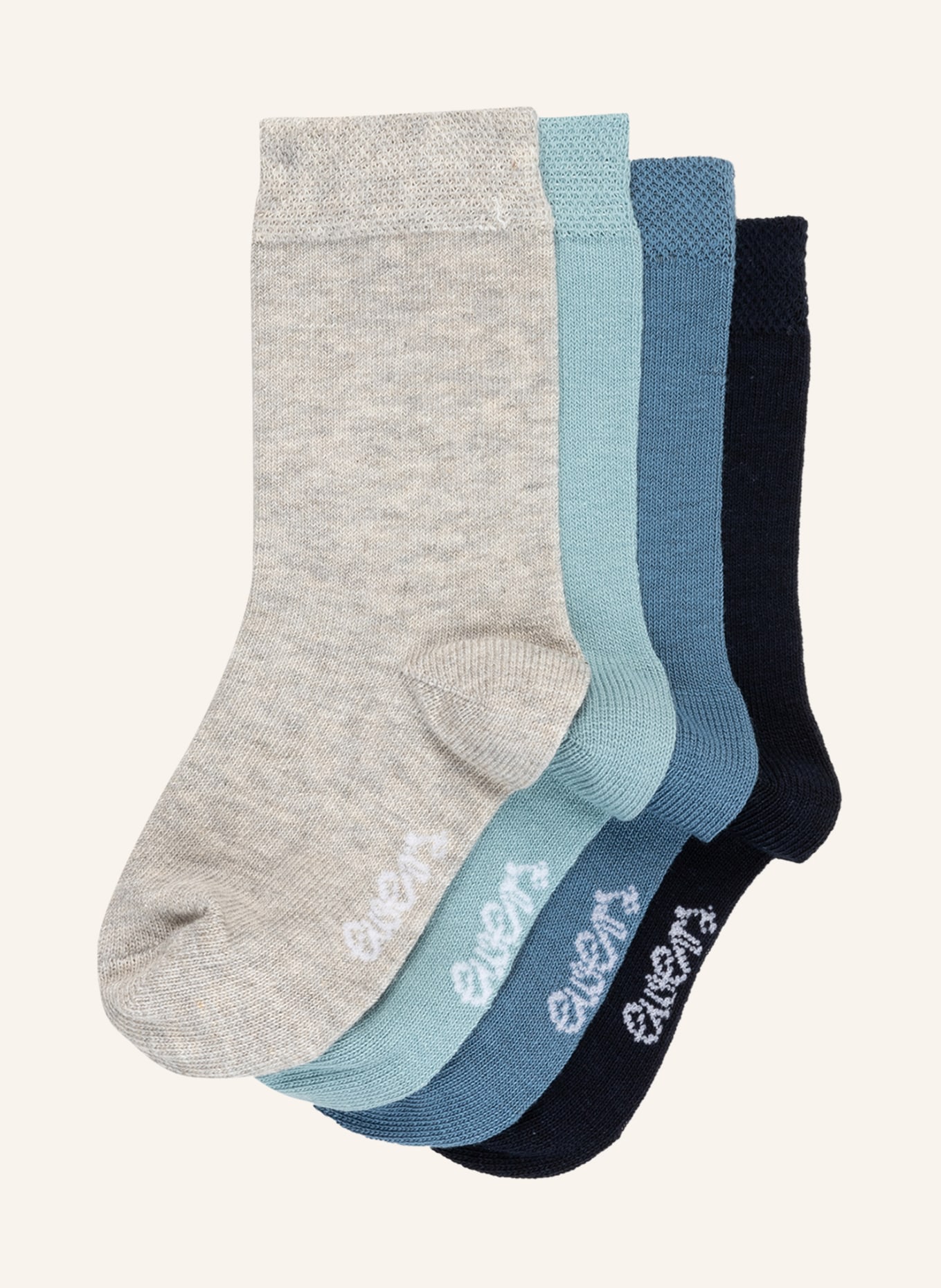 ewers COLLECTION 4-pack socks, Color: DARK BLUE/ LIGHT BLUE/ LIGHT GRAY (Image 1)