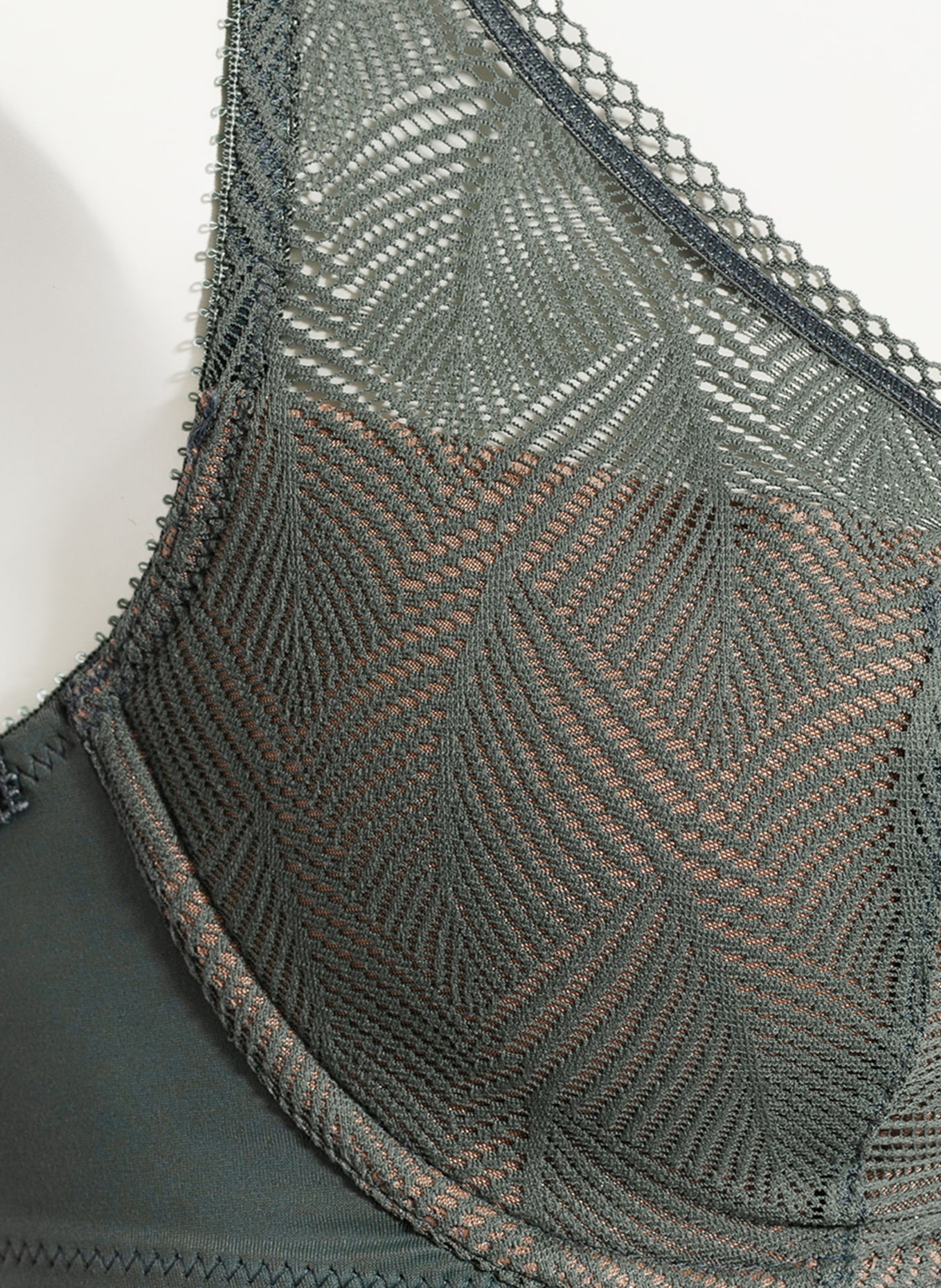 Felina Conturelle Biustonosz z fiszbinami MAGIC GARDEN: OLIWKOWY