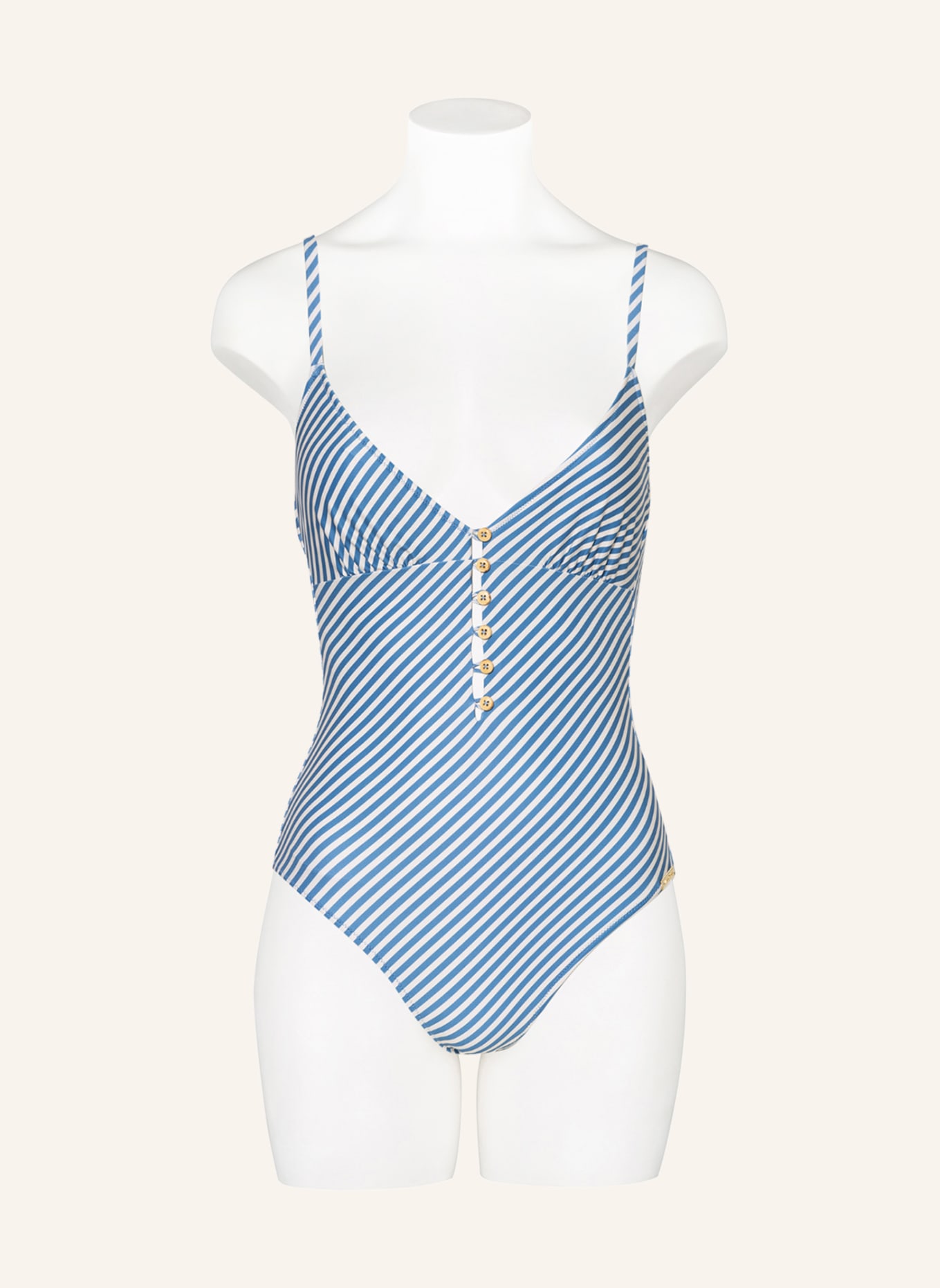 Light blue discount striped swimsuit