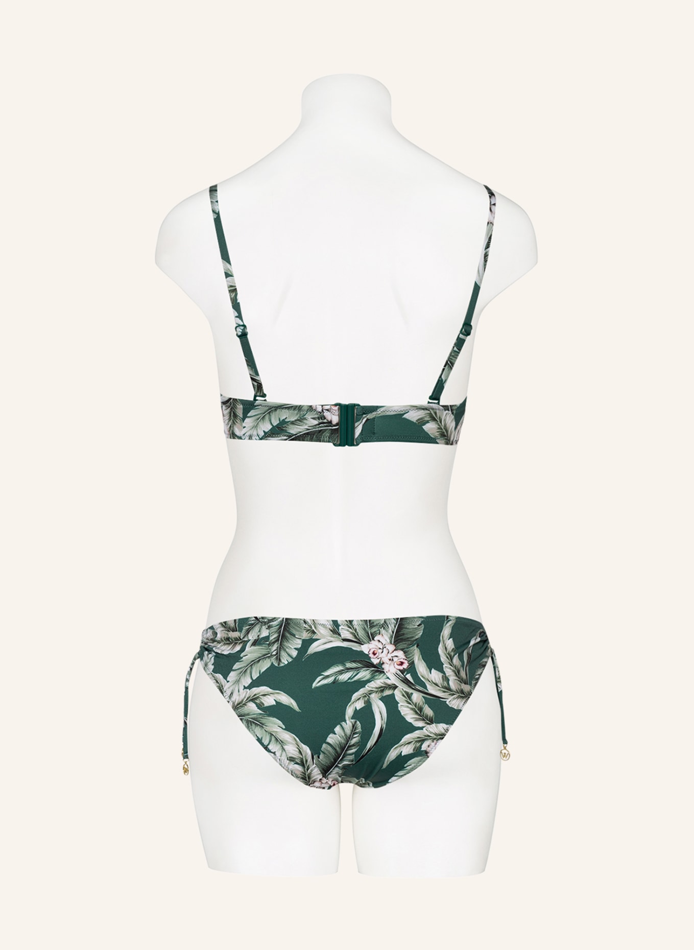 watercult Underwired bikini top FANTASY RESORT: WHITE / LIGHT PINK / GREEN