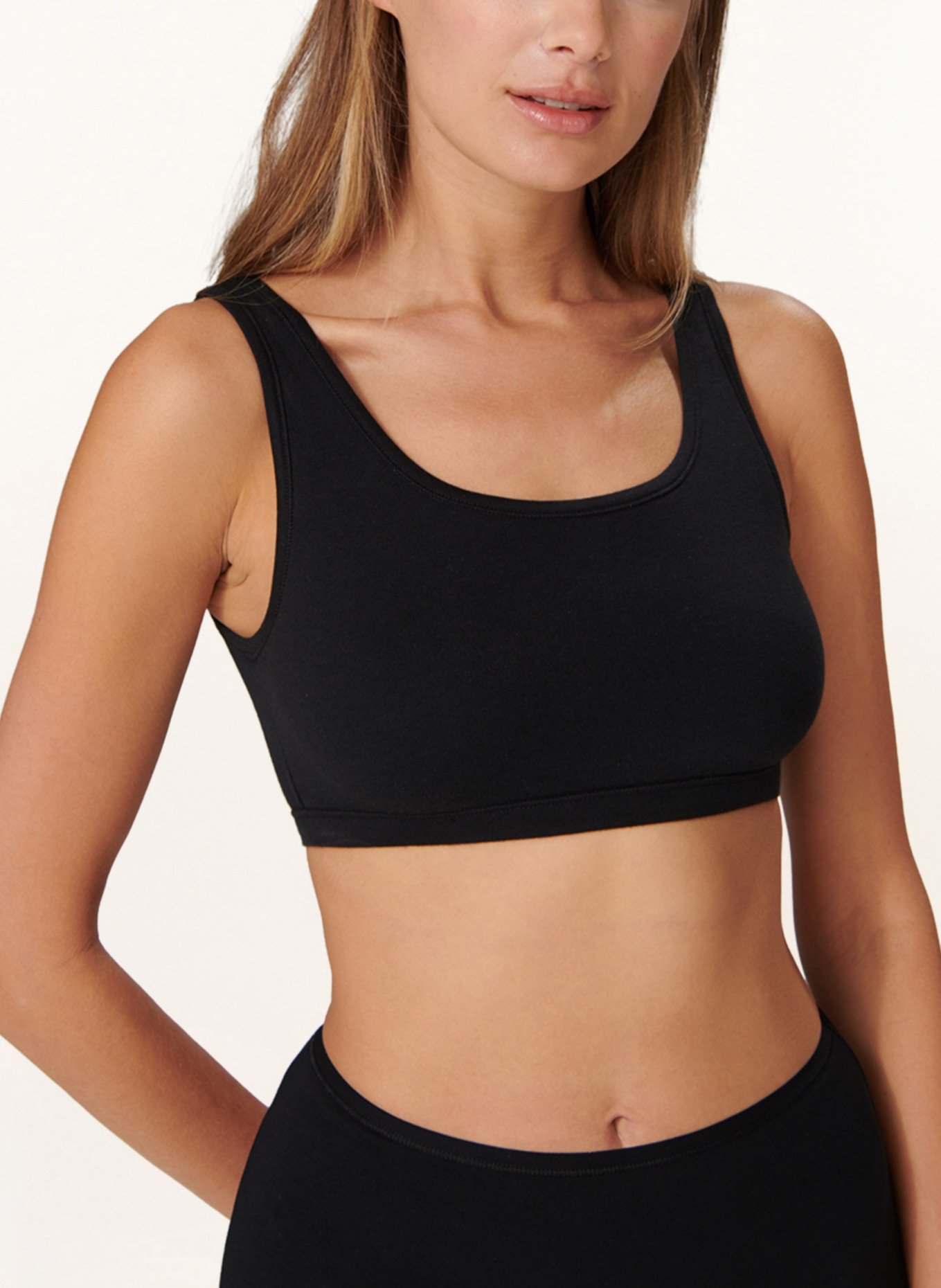 SCHIESSER Lot de 2 bustiers 95/5: NOIR