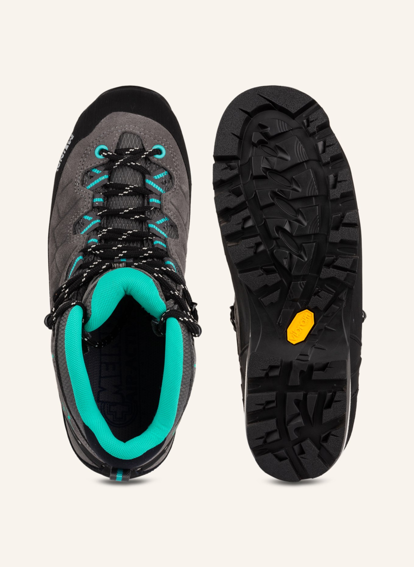 MEINDL Outdoor-Schuhe LITEPEAK LADY GTX, Farbe: GRAU/ DUNKELGRAU/ NEONTÜRKIS (Bild 5)