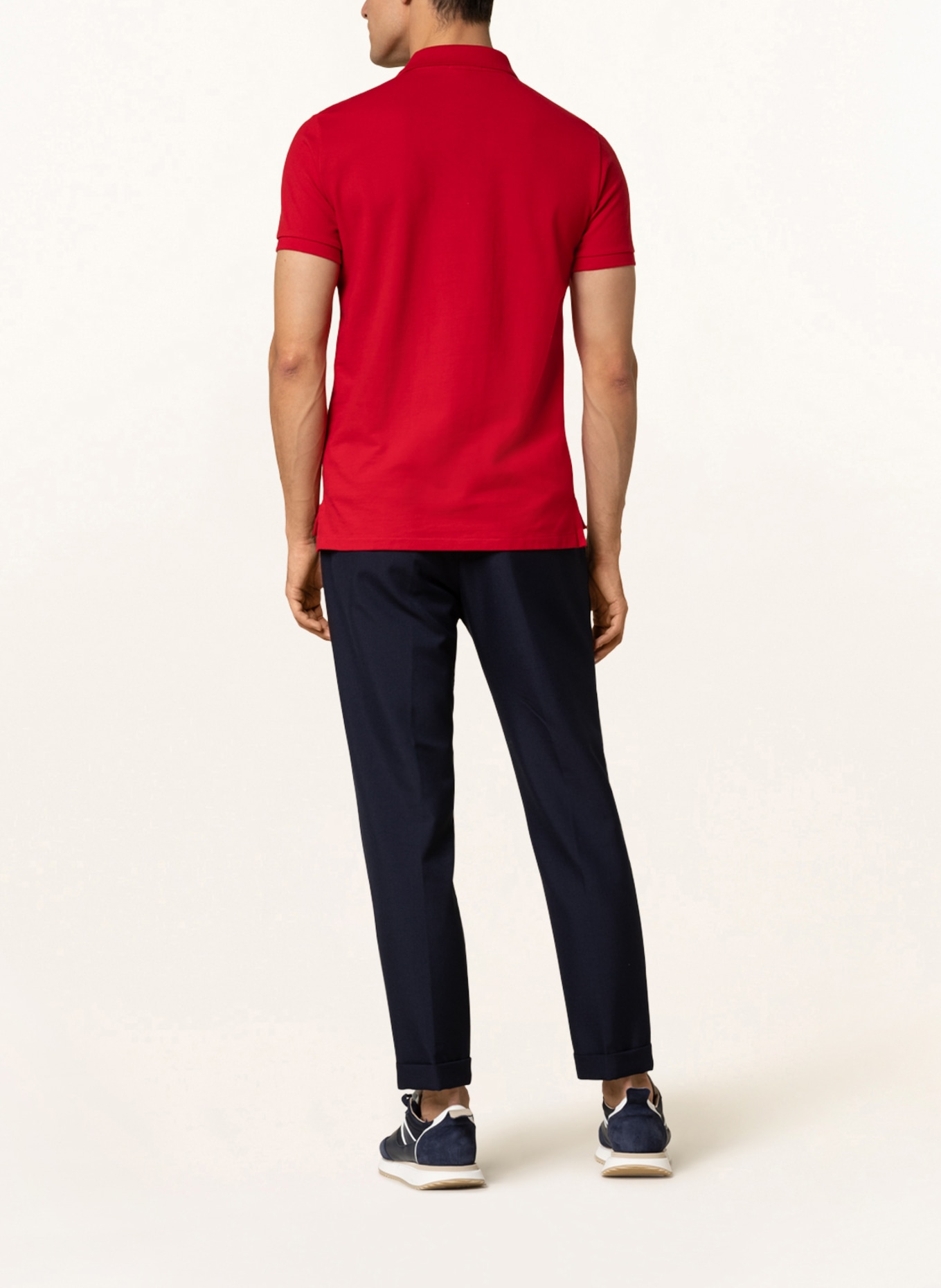 POLO RALPH LAUREN Piqué-Poloshirt Custom Slim Fit: ROT
