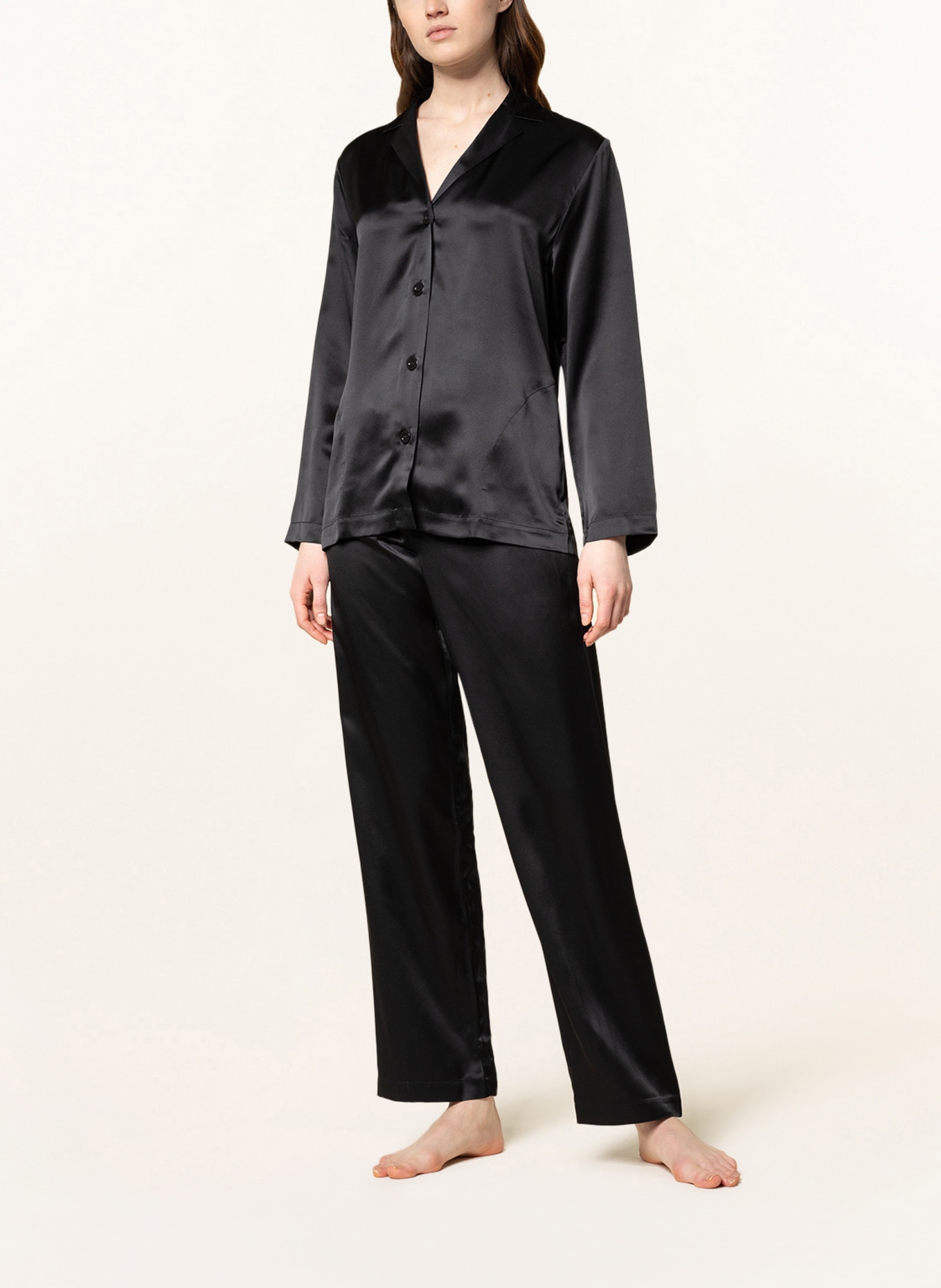 LA PERLA Pajamas SILK in silk , Color: BLACK (Image 2)