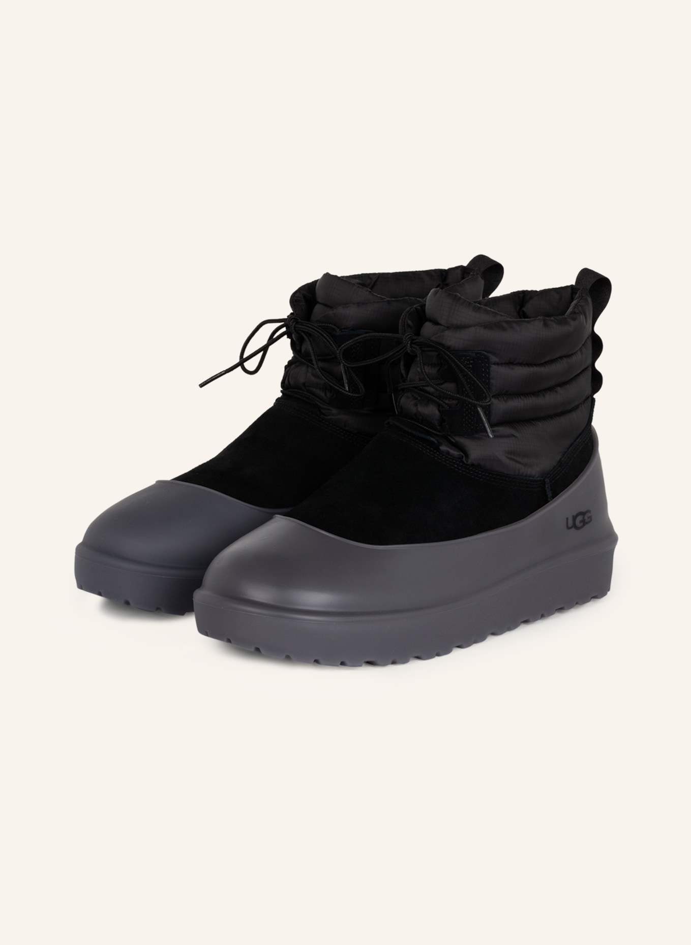 UGG Boots CLASSIC MINI LACE-UP WEATHER, Color: BLACK (Image 6)