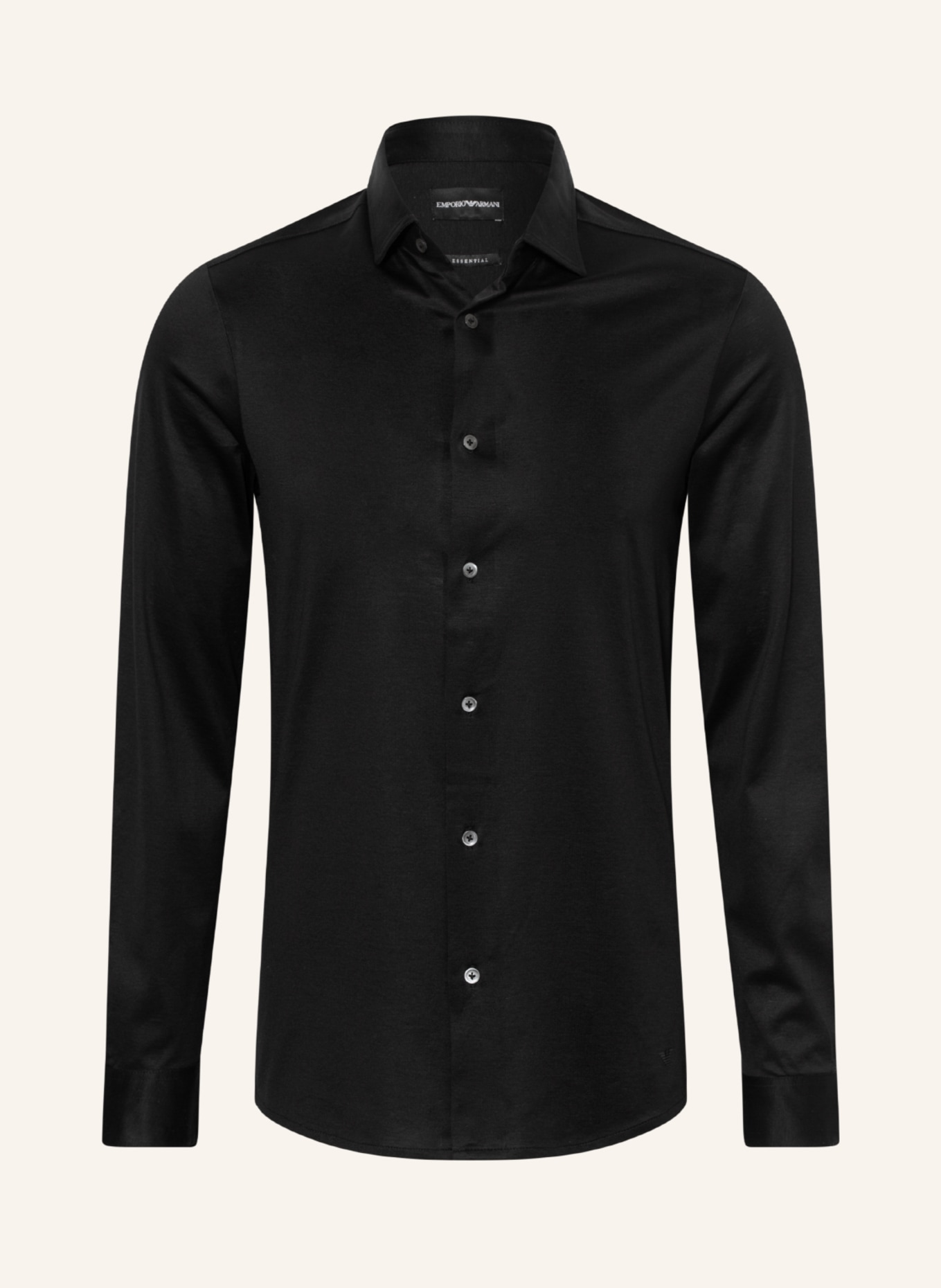 EMPORIO ARMANI Jerseyhemd Slim Fit , Farbe: SCHWARZ (Bild 1)