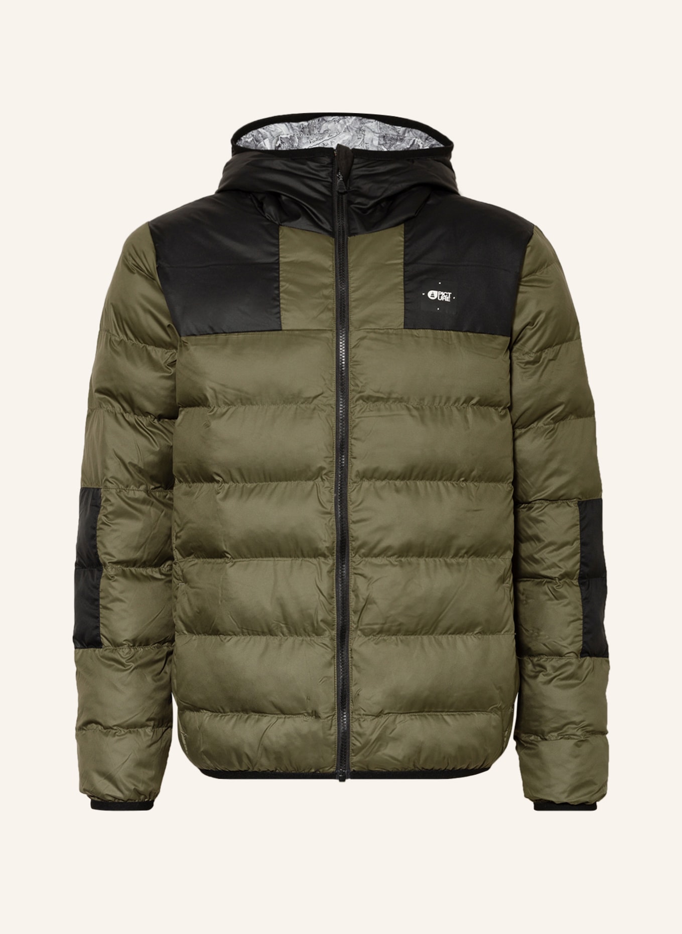PICTURE Reversible quilted jacket SCAPE, Color: OLIVE/ DARK GRAY (Image 1)