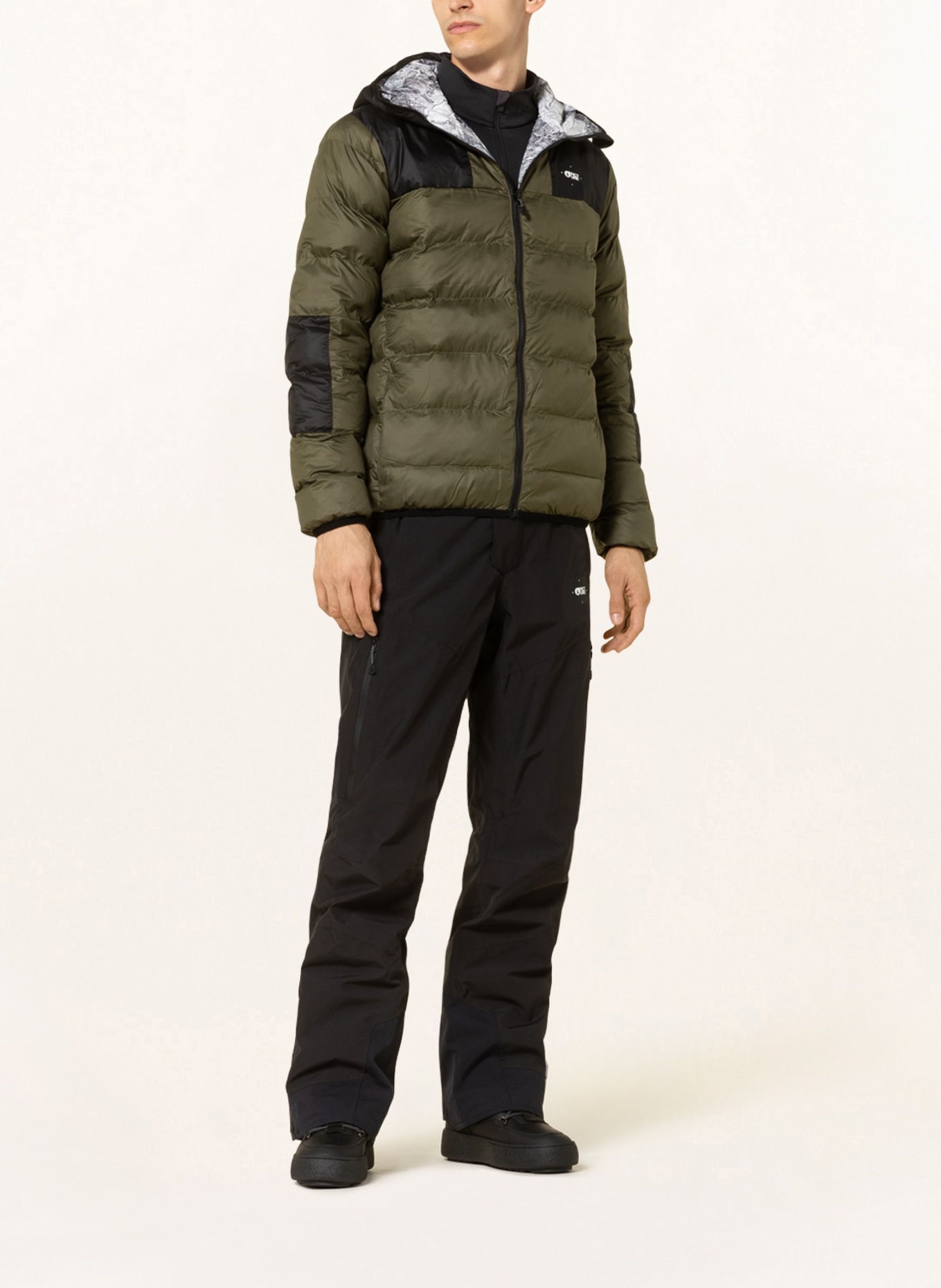PICTURE Reversible quilted jacket SCAPE, Color: OLIVE/ DARK GRAY (Image 3)