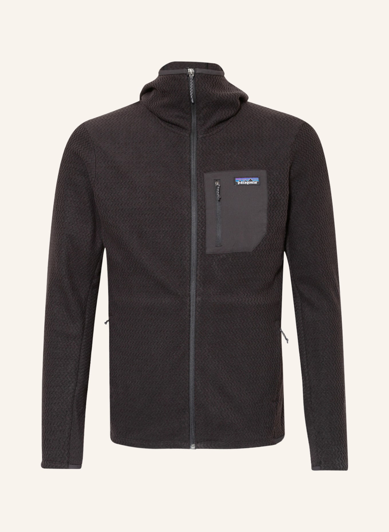 patagonia Fleece jacket R1® AIR, Color: BLACK (Image 1)