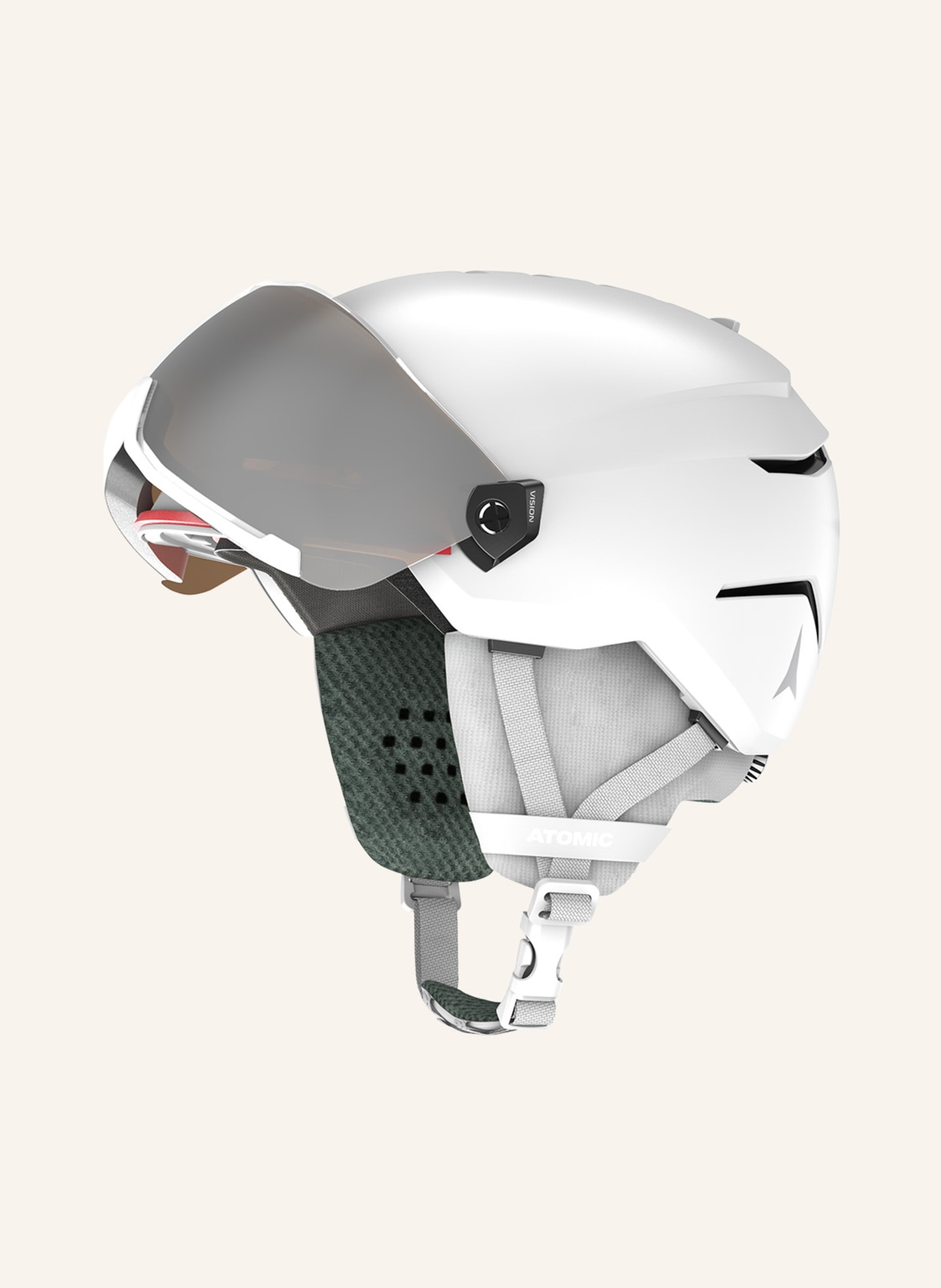 ATOMIC Lyžařská helma SAVOR VISOR, Barva: BÍLÁ (Obrázek 2)
