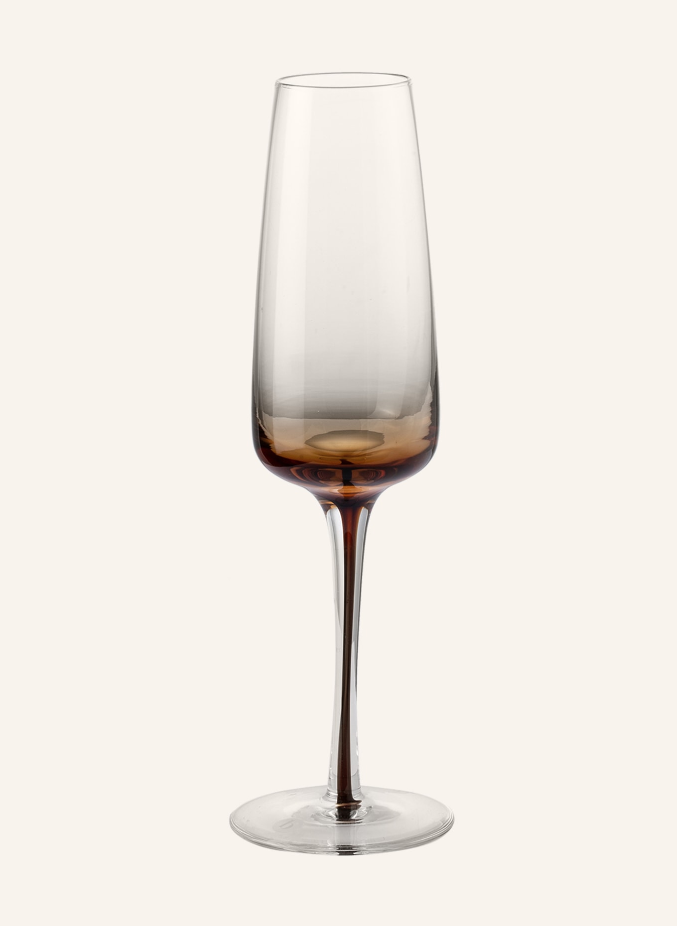 BROSTE COPENHAGEN Set of 4 champagne glasses, Color: WHITE/ ORANGE (Image 2)