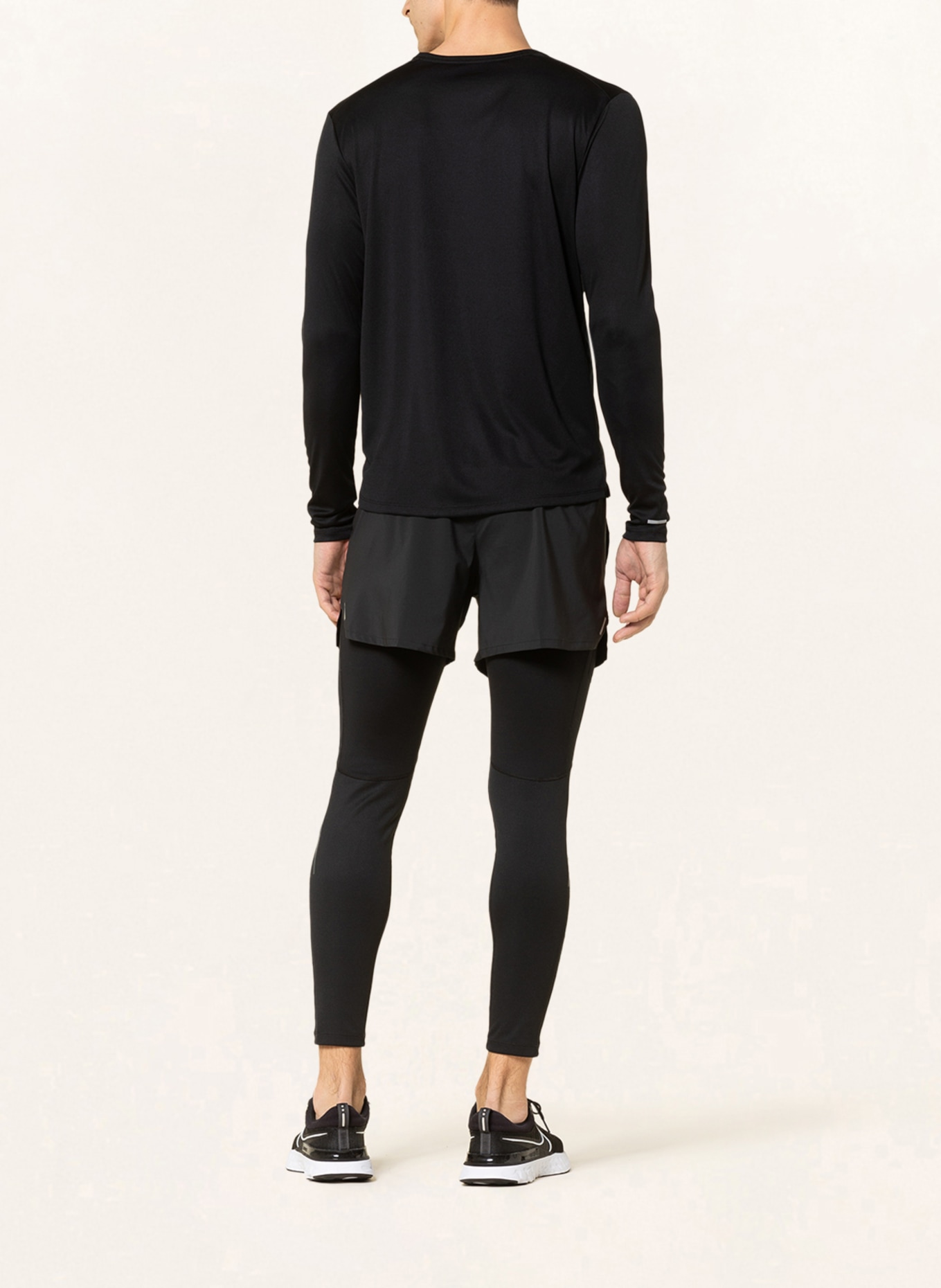 Nike Running shirt DRI-FIT MILER, Color: BLACK (Image 3)