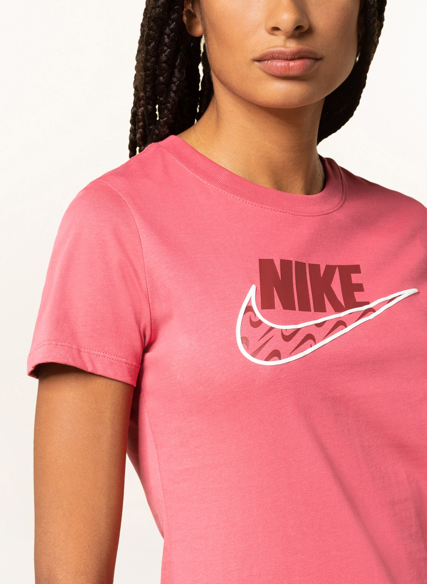 Bright crimson 2025 color nike shirt