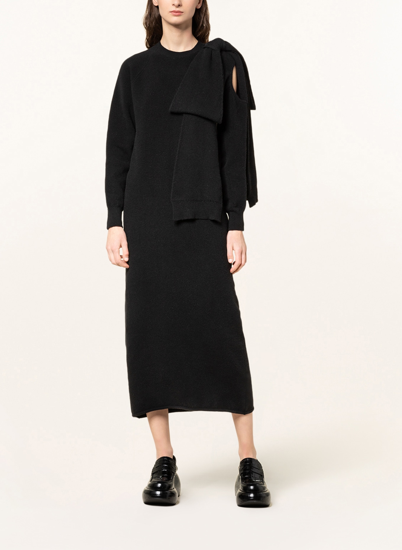 BERNADETTE Knit dress MIA made of cashmere, Color: BLACK (Image 2)