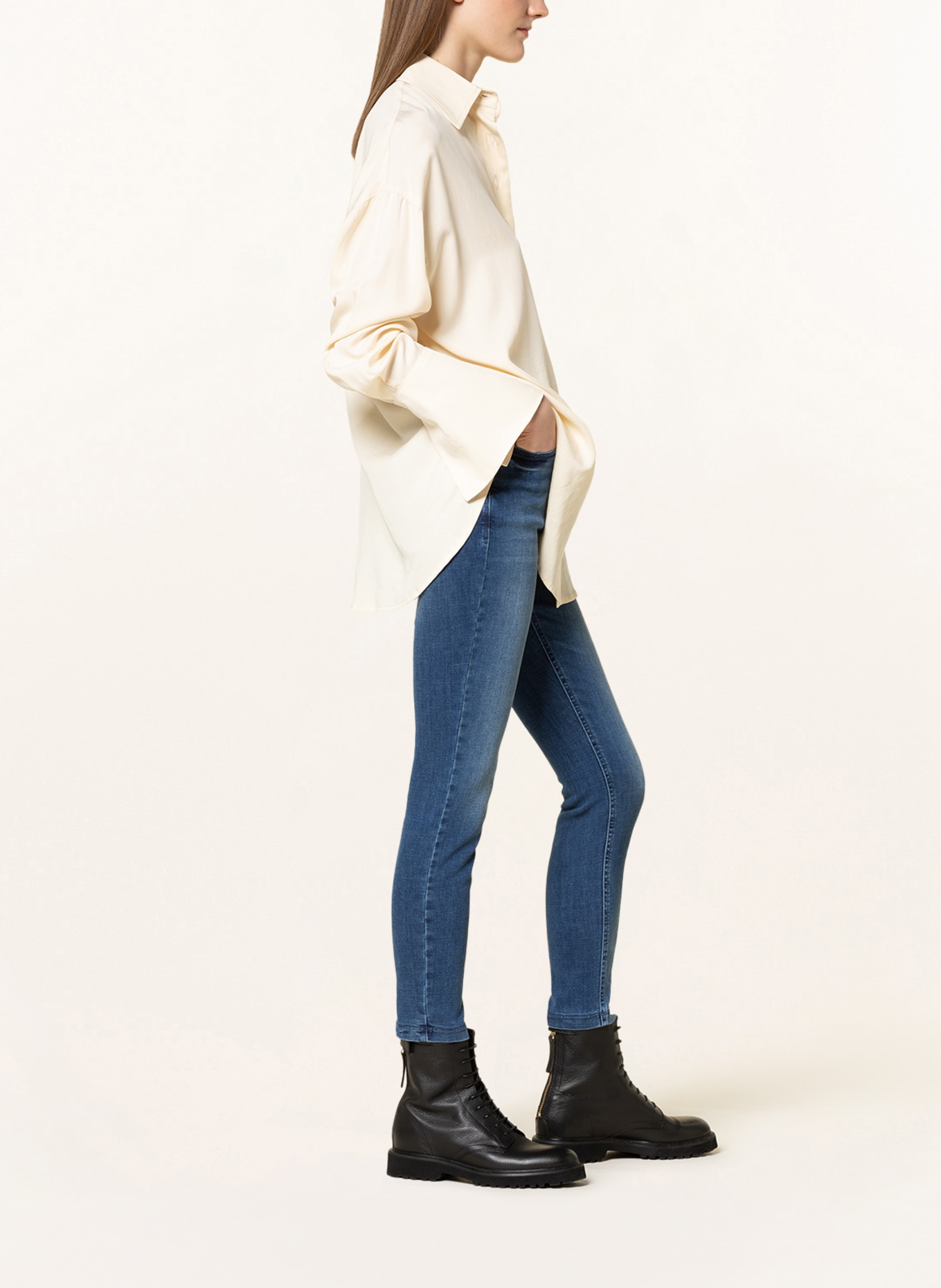 MAC Skinny Jeans SKINNY AUTHENTIC , Farbe: BLAU (Bild 4)